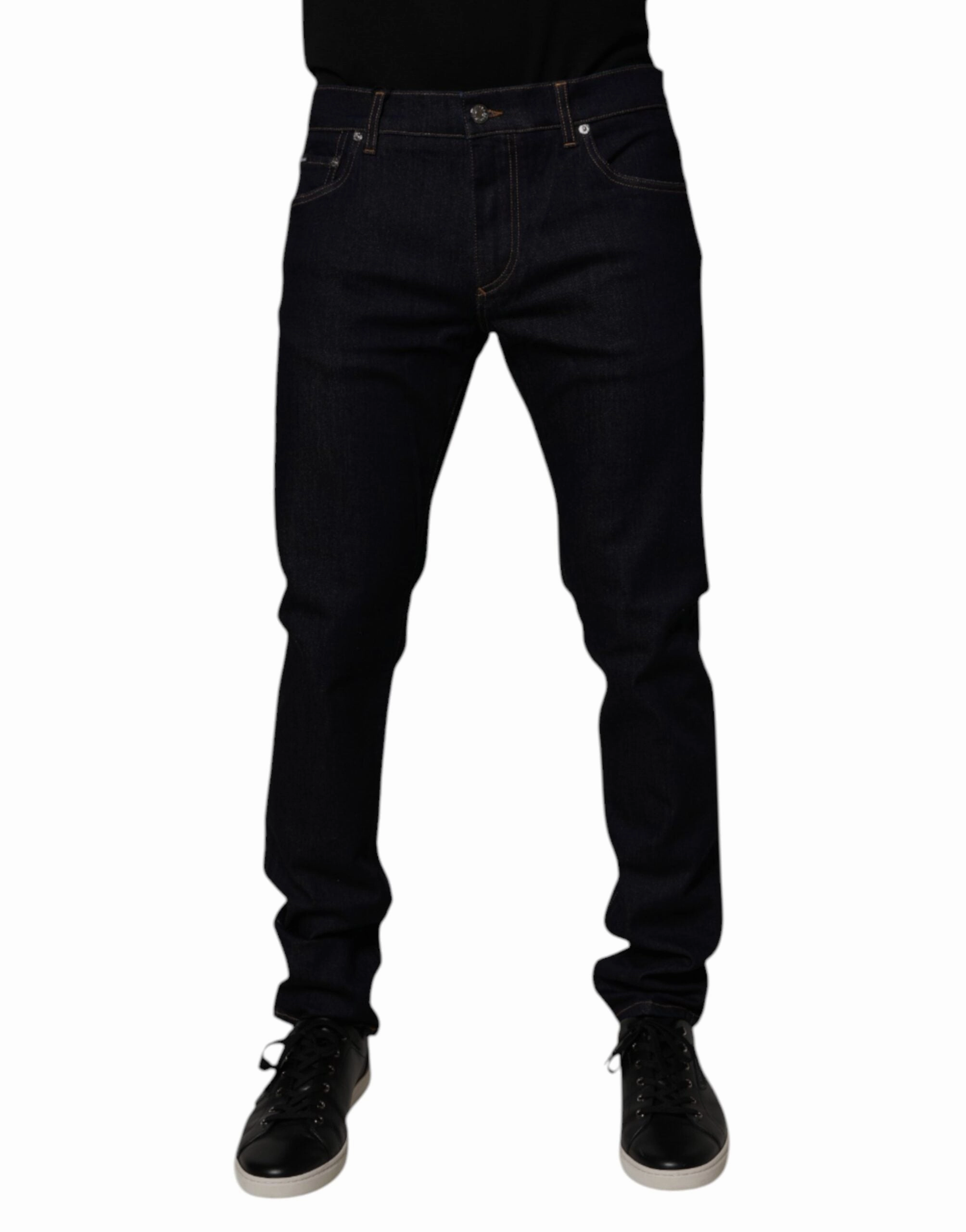 Dolce & Gabbana Cotton Stretch Men Skinny blue Men's Jeans