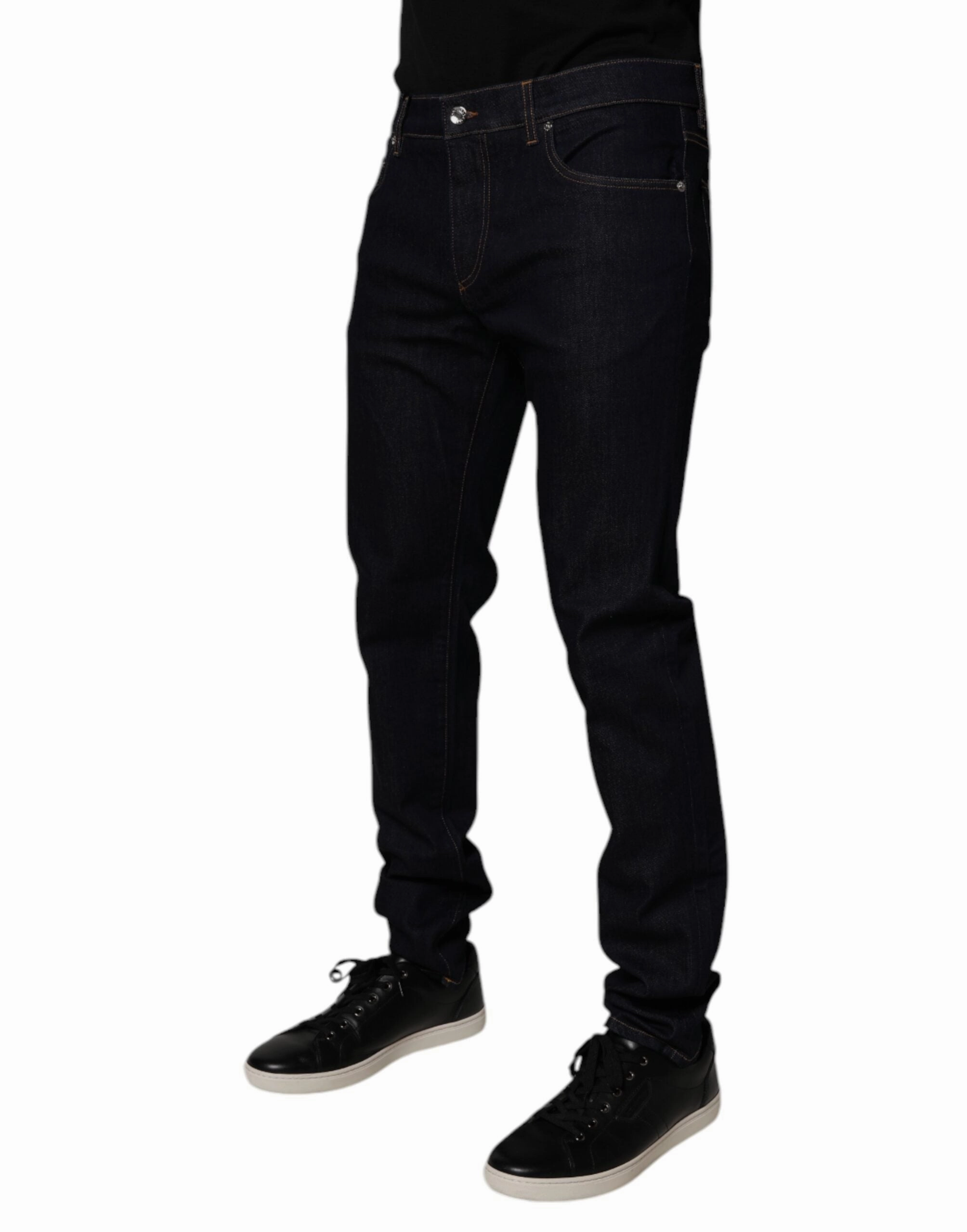 Dolce & Gabbana Cotton Stretch Men Skinny blue Men's Jeans