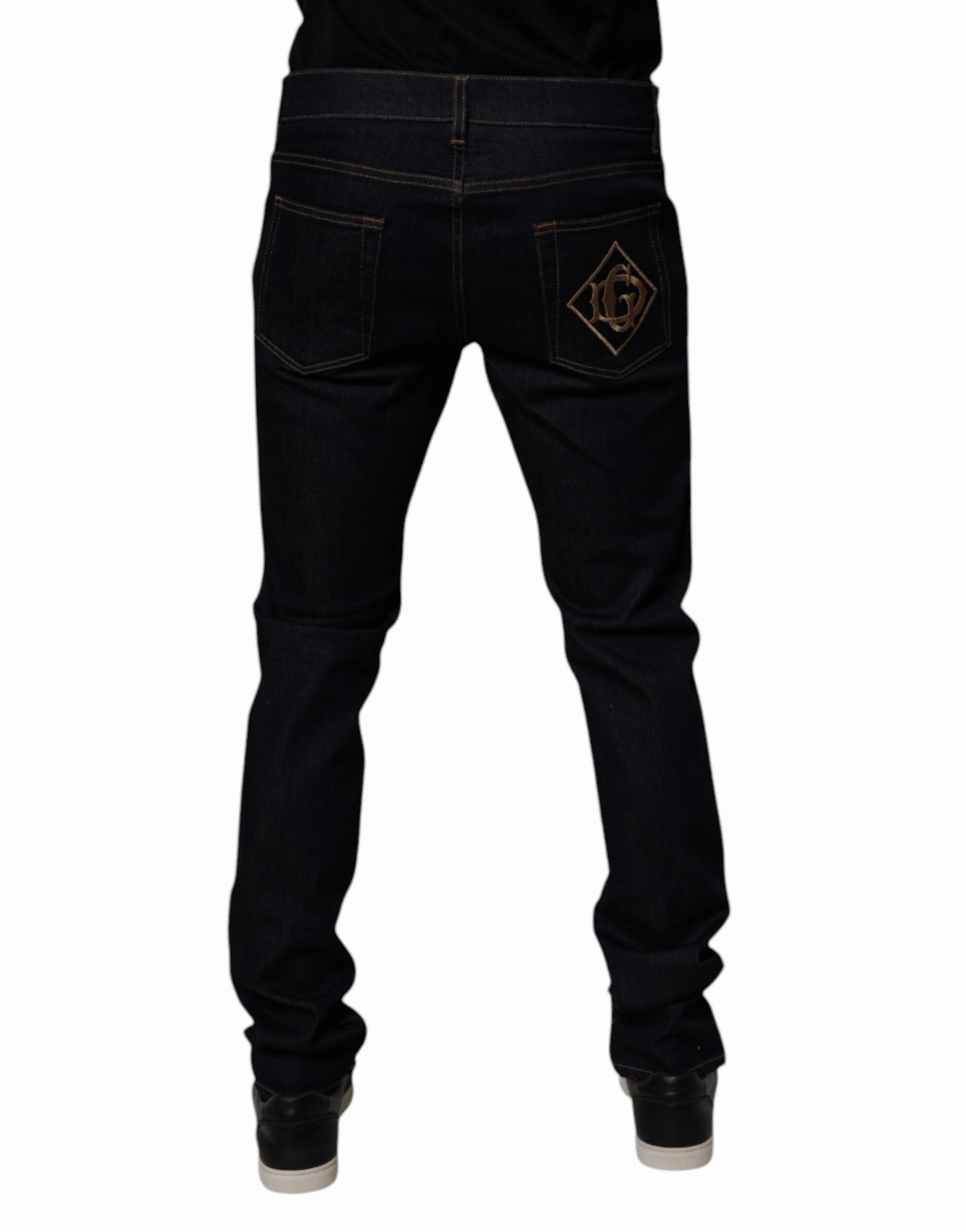 Dolce & Gabbana Cotton Stretch Men Skinny blue Men's Jeans