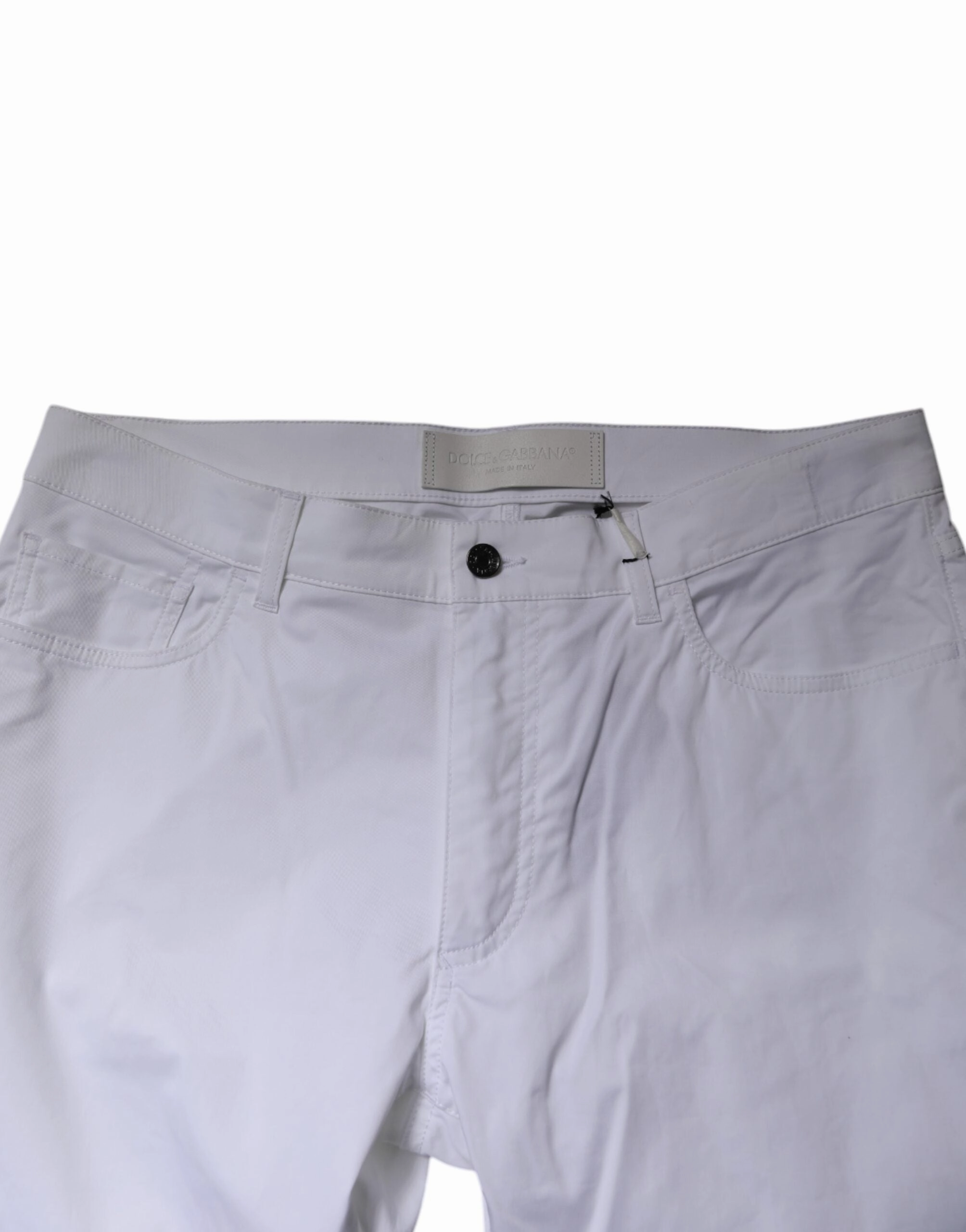 Dolce & Gabbana Cotton Stretch Skinny Dress Formal Men's Pants (Pre-Owned)