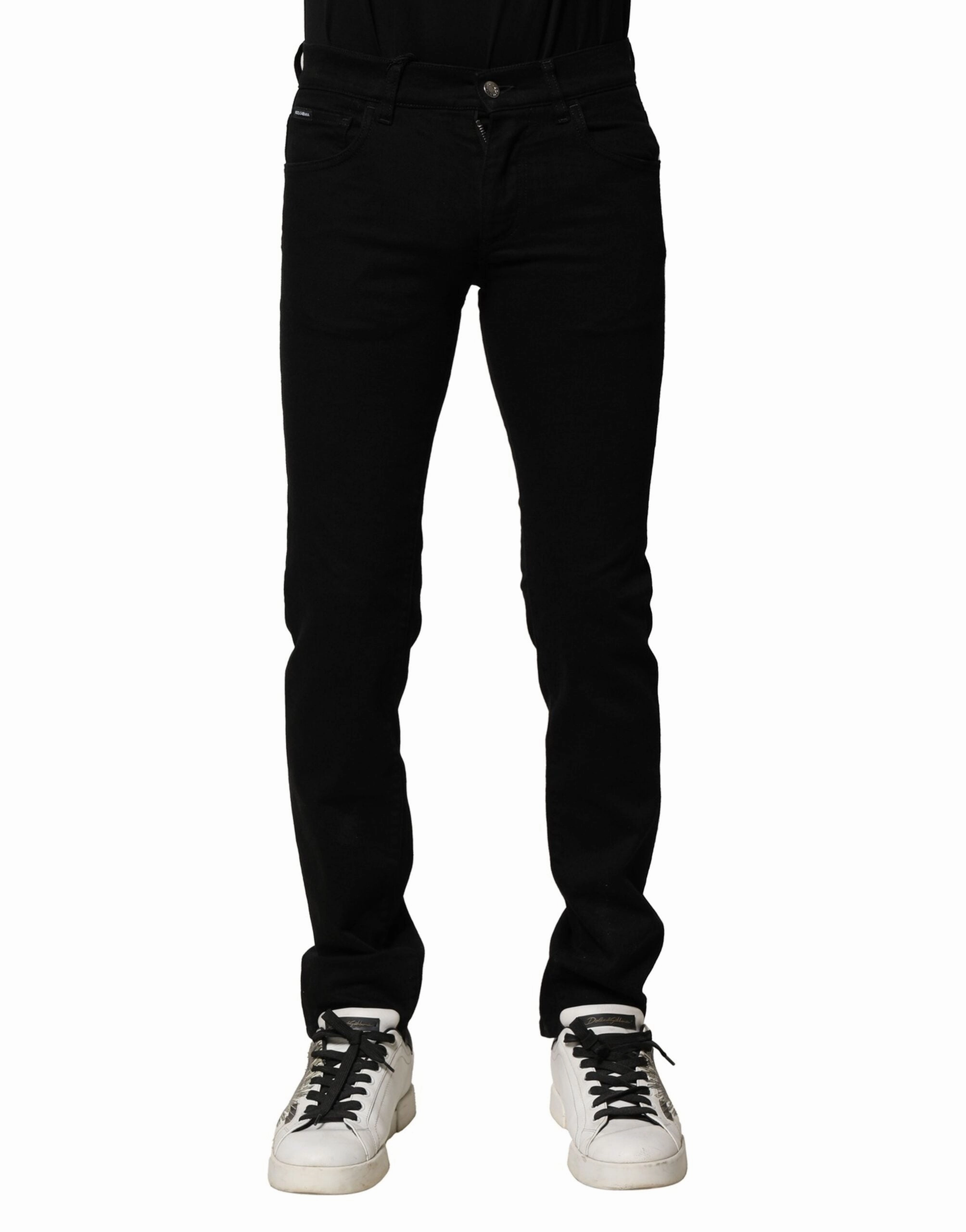Dolce & Gabbana Cotton Stretch Skinny Men blue Men's Jeans