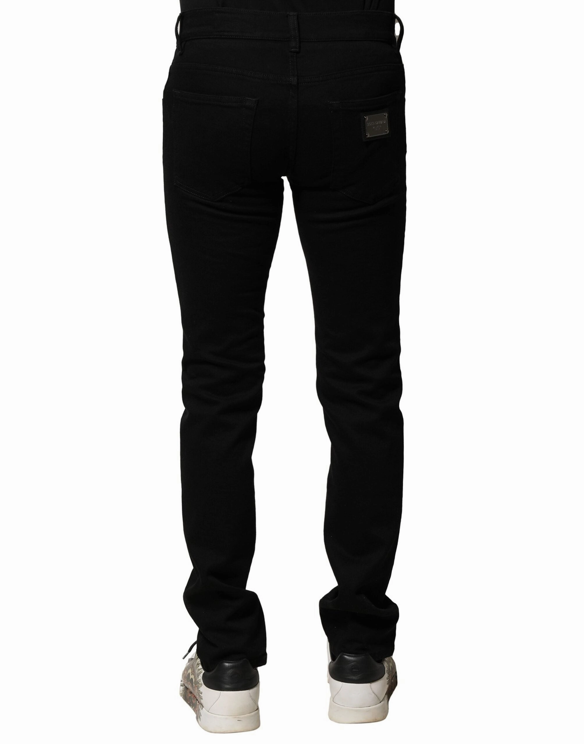 Dolce & Gabbana Cotton Stretch Skinny Men blue Men's Jeans