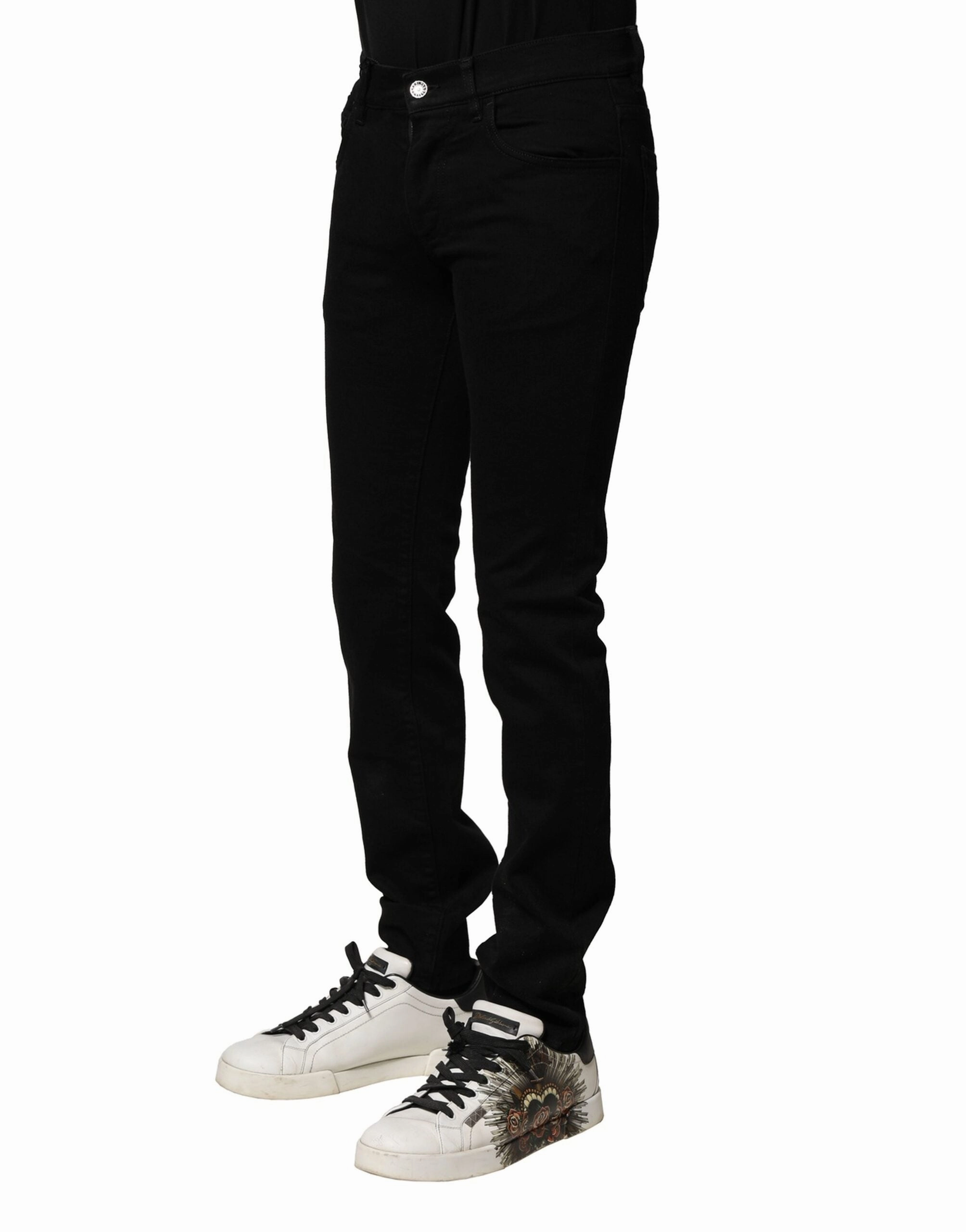 Dolce & Gabbana Cotton Stretch Skinny Men blue Men's Jeans