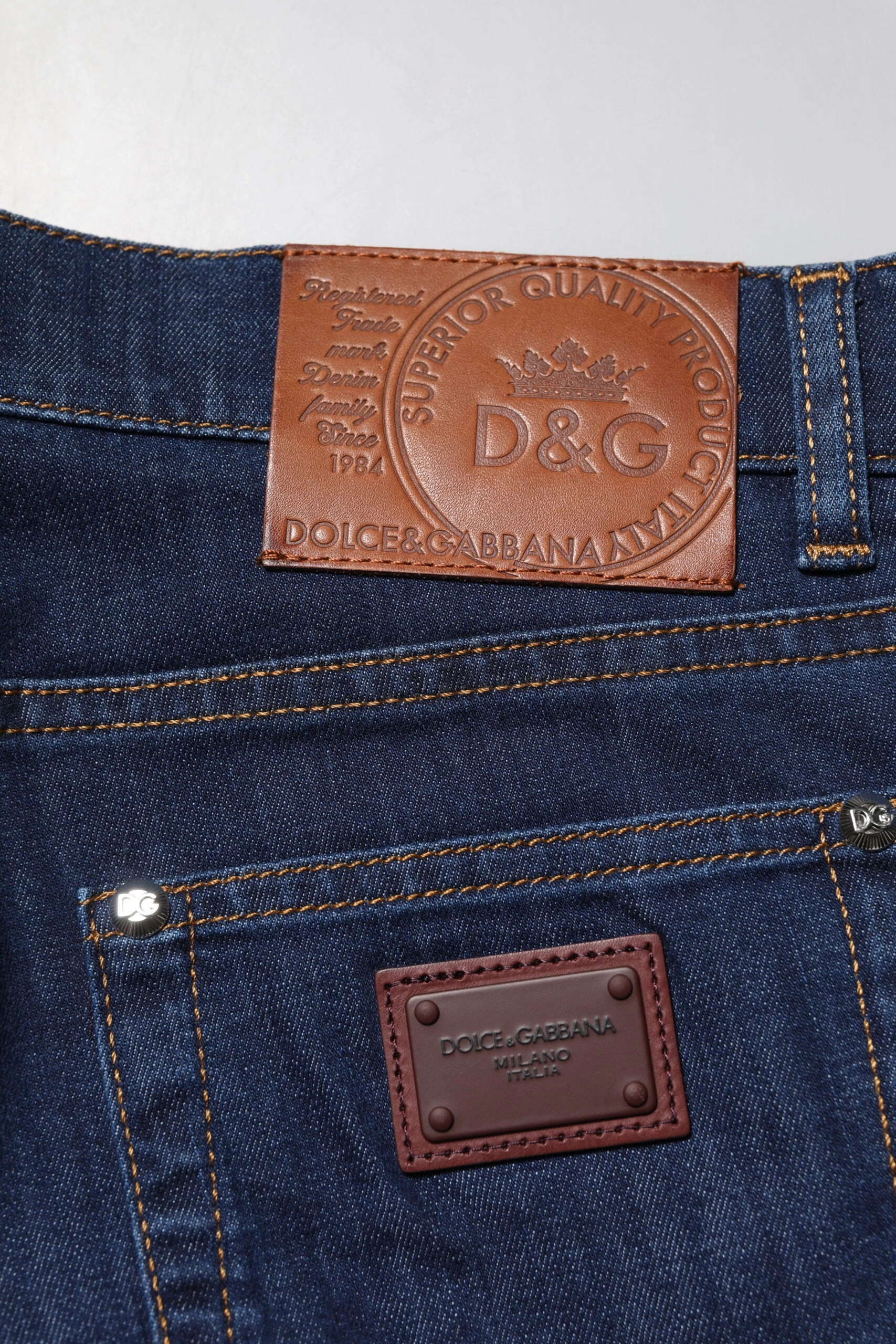 Dolce & Gabbana Cotton Stretch Skinny Men Men's Jeans