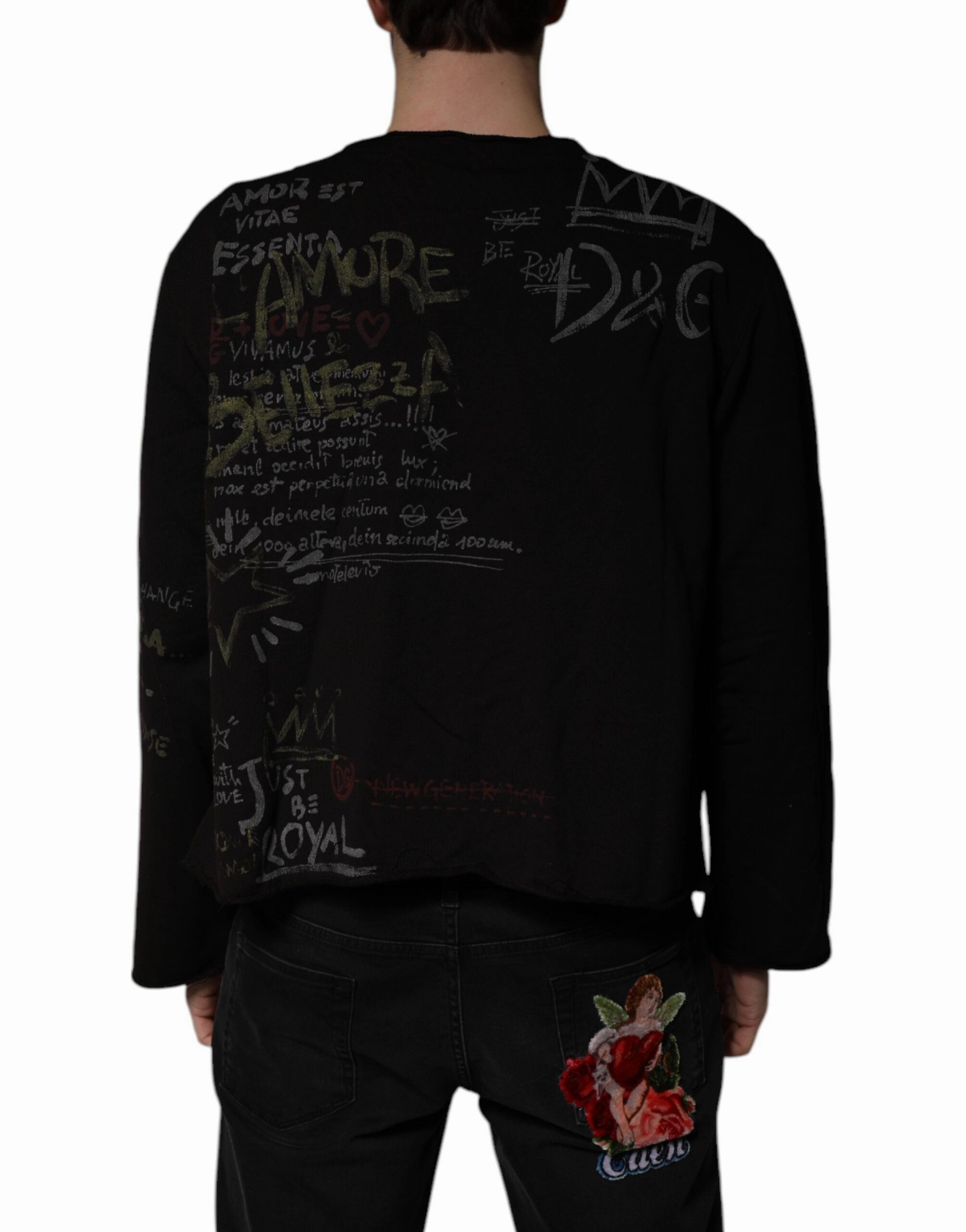 Dolce & Gabbana DG Heaven Crew Neck Pullover Men's Sweater