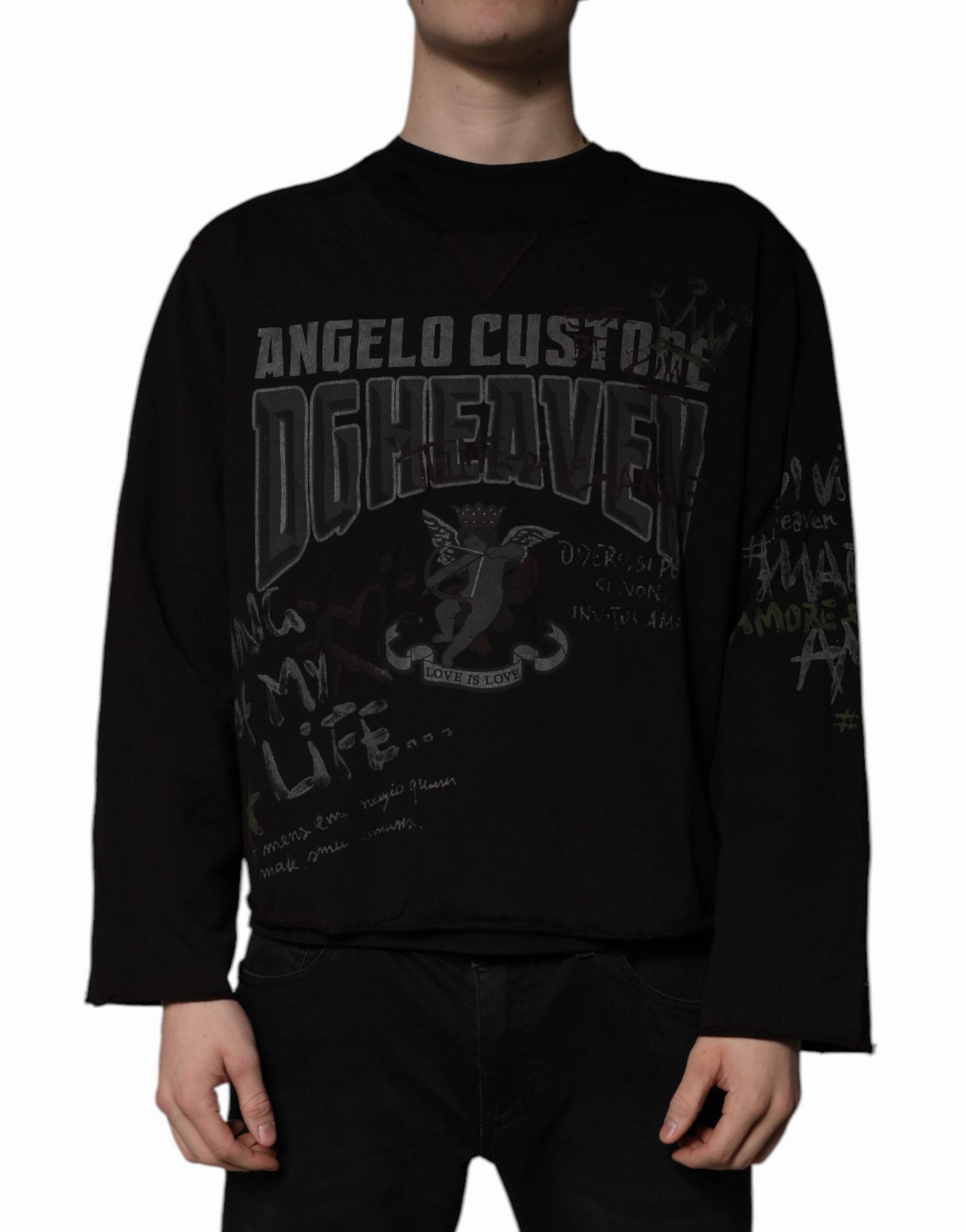 Dolce & Gabbana DG Heaven Crew Neck Pullover Men's Sweater