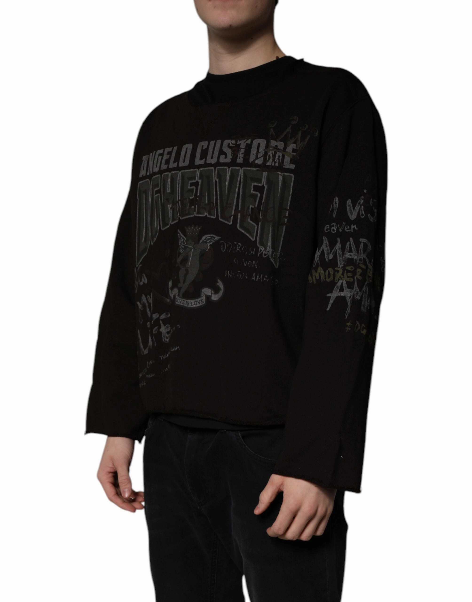Dolce & Gabbana DG Heaven Crew Neck Pullover Men's Sweater