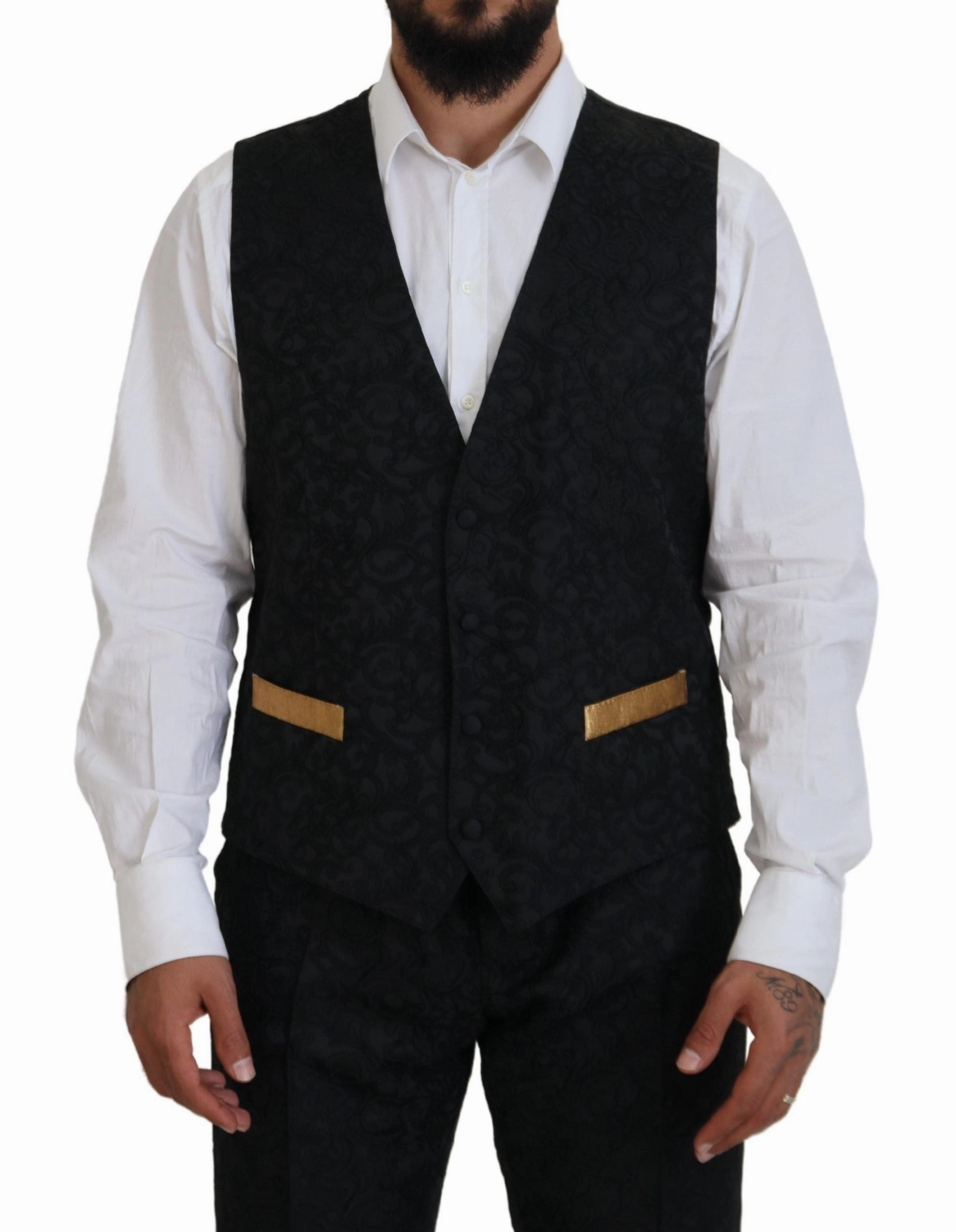 Dolce & Gabbana Elegant & gold Slim Fit 3 Piece Men's Suit