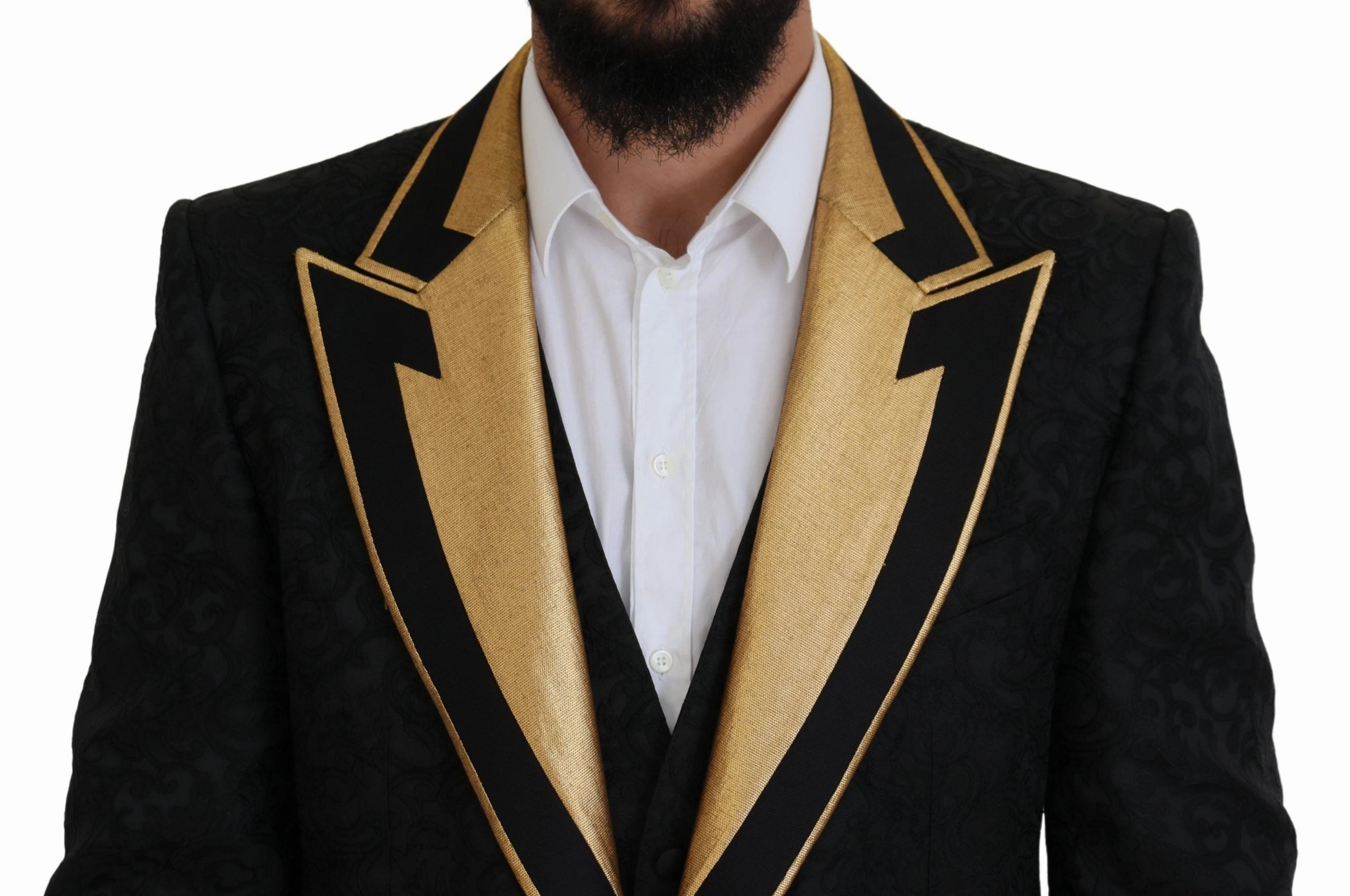 Dolce & Gabbana Elegant & gold Slim Fit 3 Piece Men's Suit