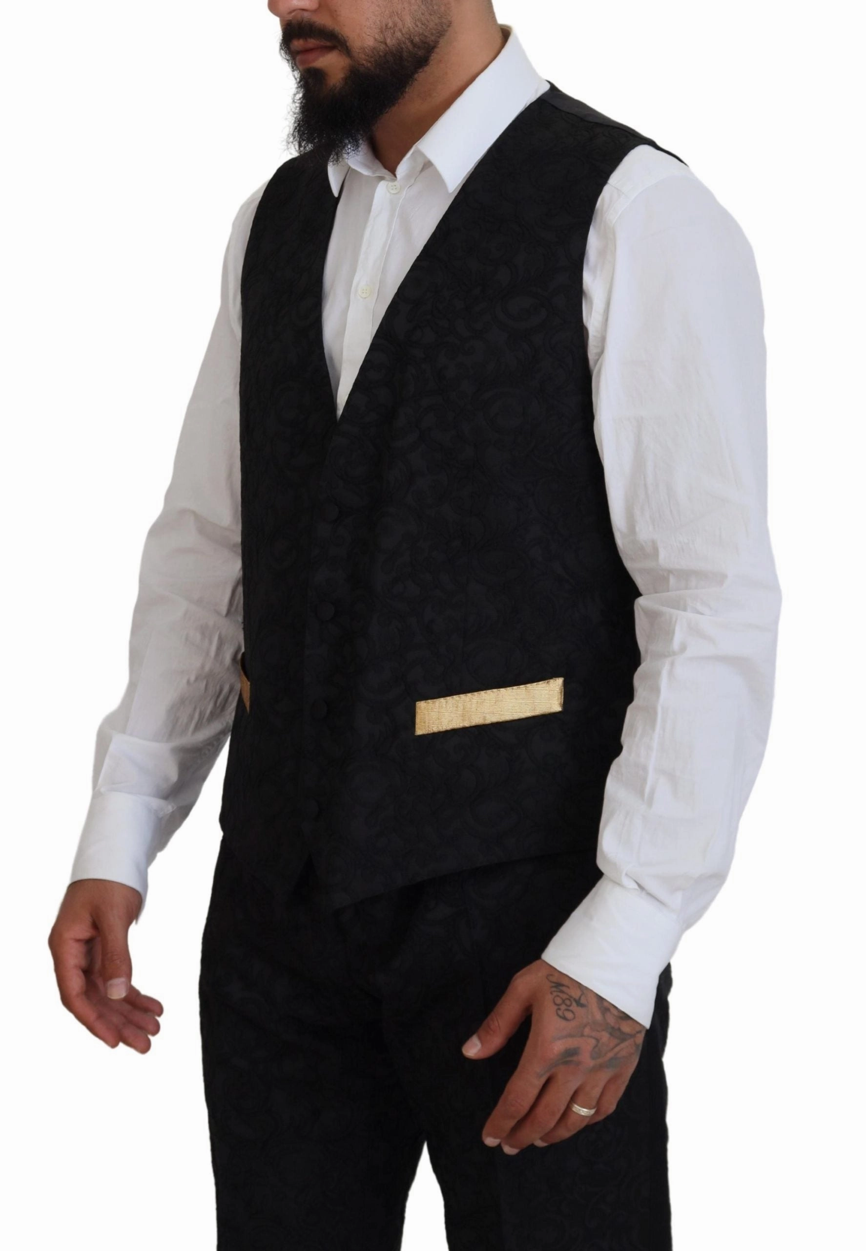 Dolce & Gabbana Elegant & gold Slim Fit 3 Piece Men's Suit