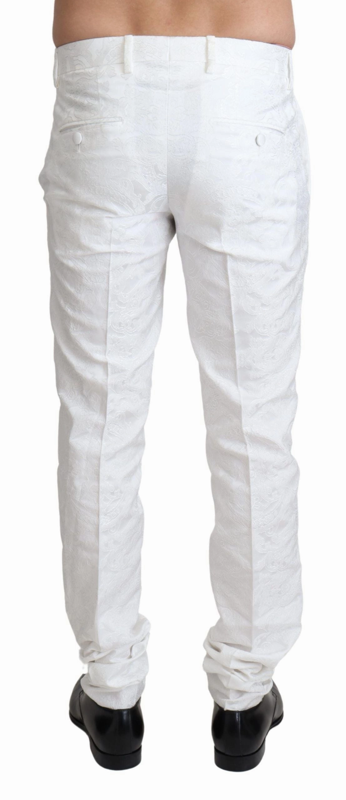 Dolce & Gabbana Elegant Brocade Dress Men's Pants