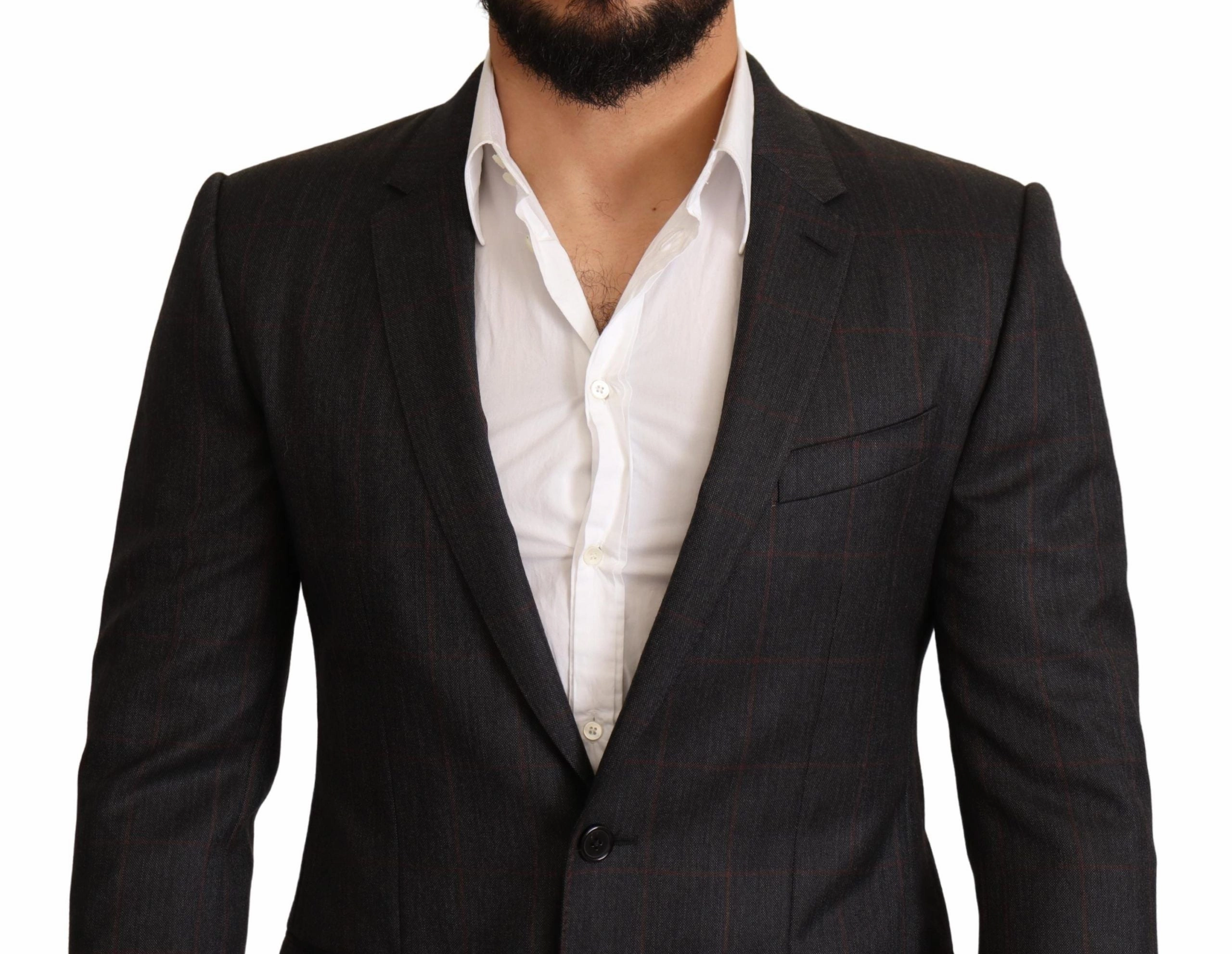 Dolce & Gabbana Elegant Check Martini Men's Blazer