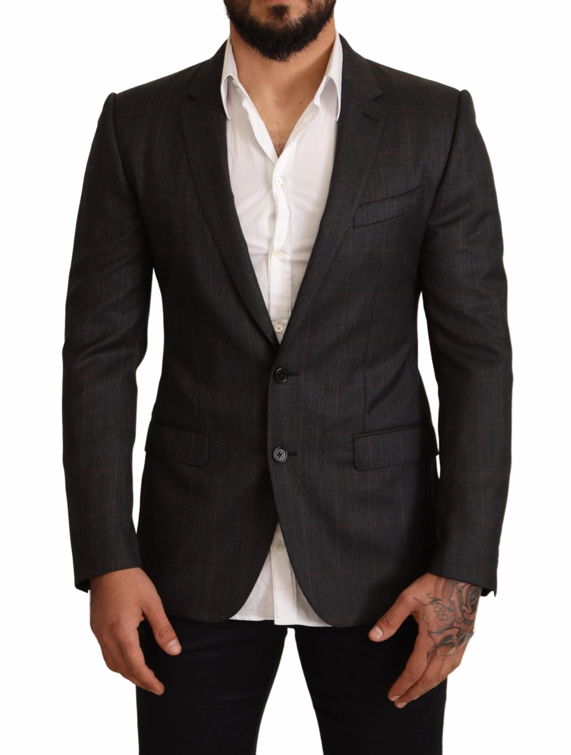 Dolce & Gabbana Elegant Check Martini Men's Blazer