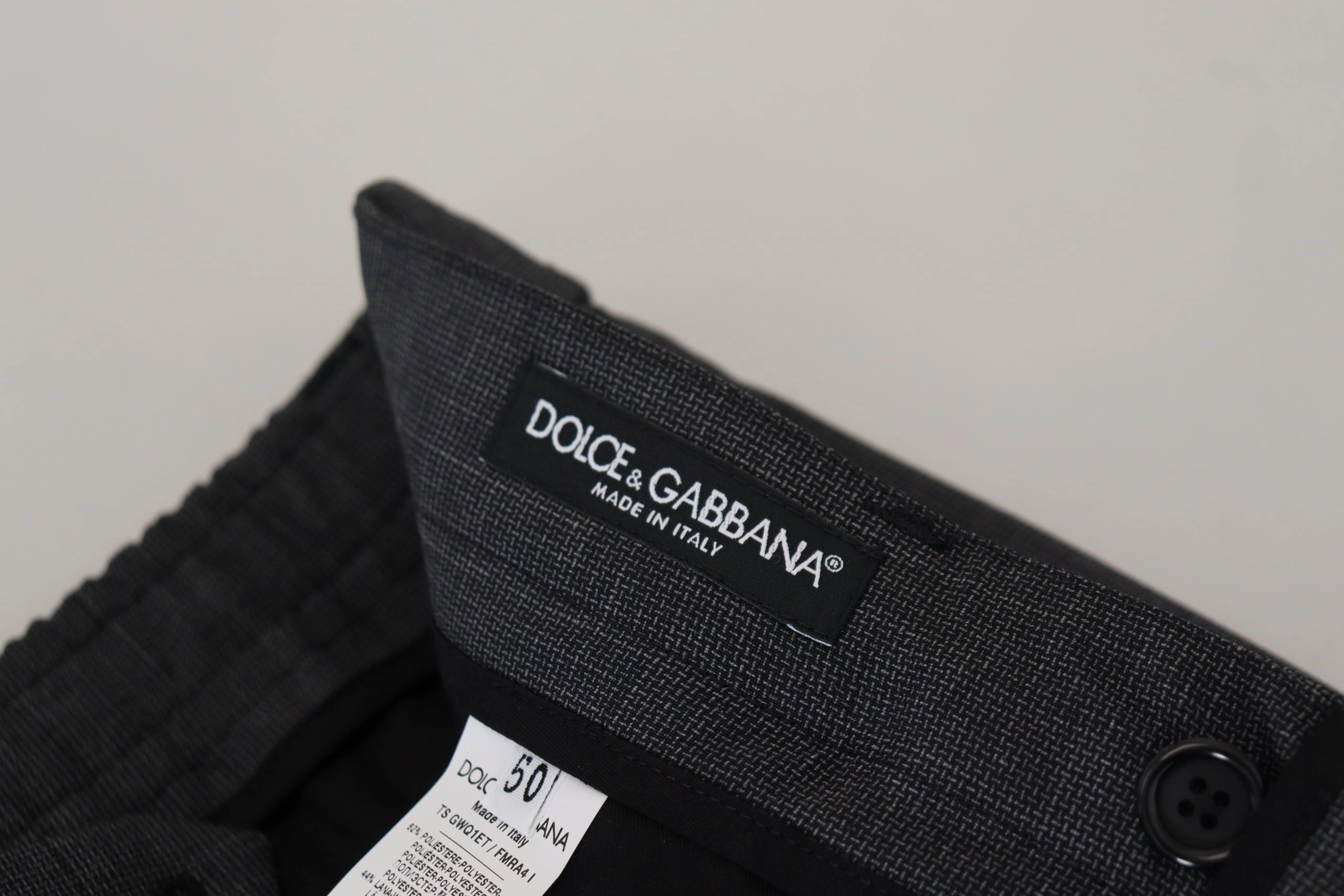 Dolce & Gabbana Elegant Checke Slim Fit Cargo Men's Pants