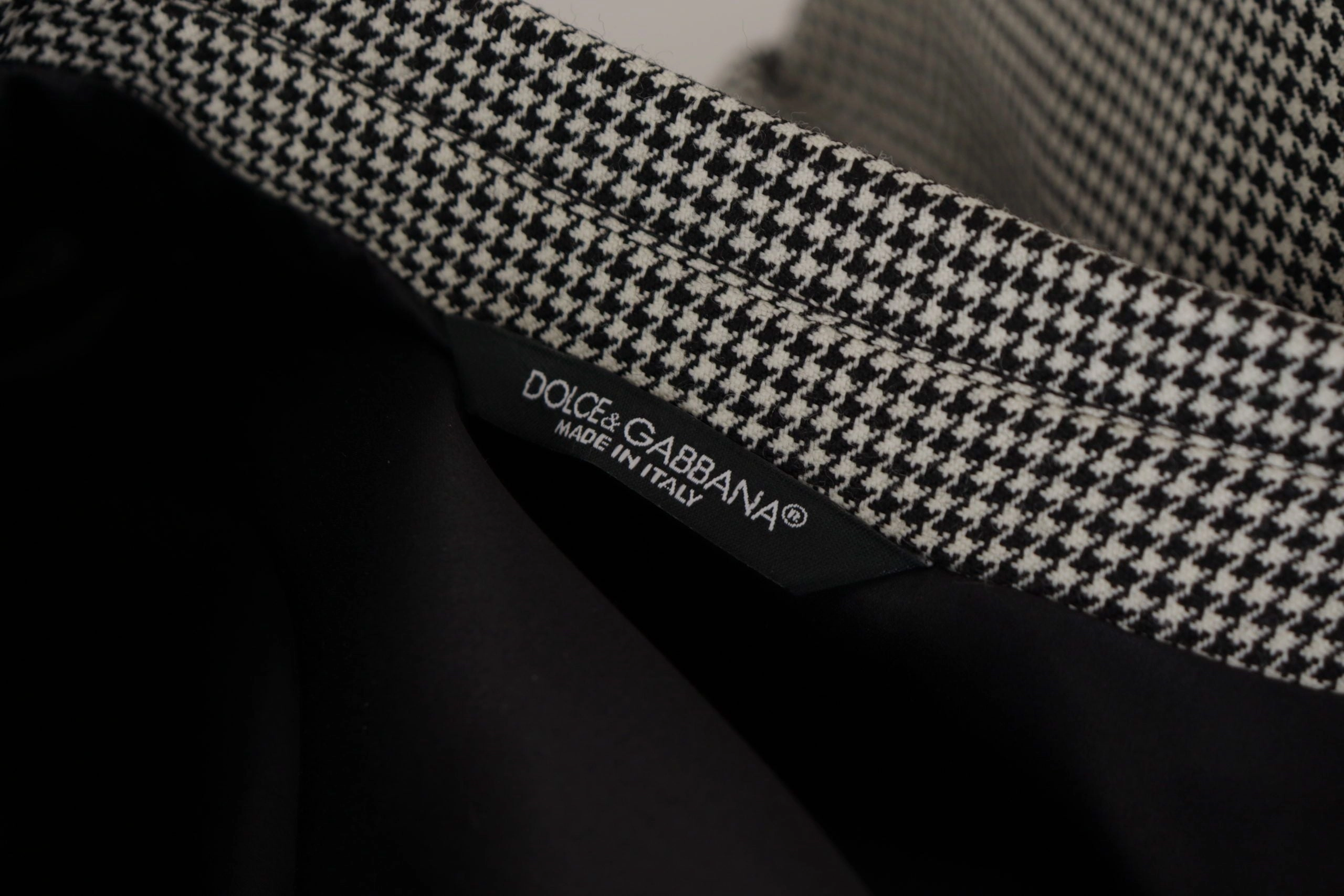 Dolce & Gabbana Elegant Checke Wool Men's Blazer