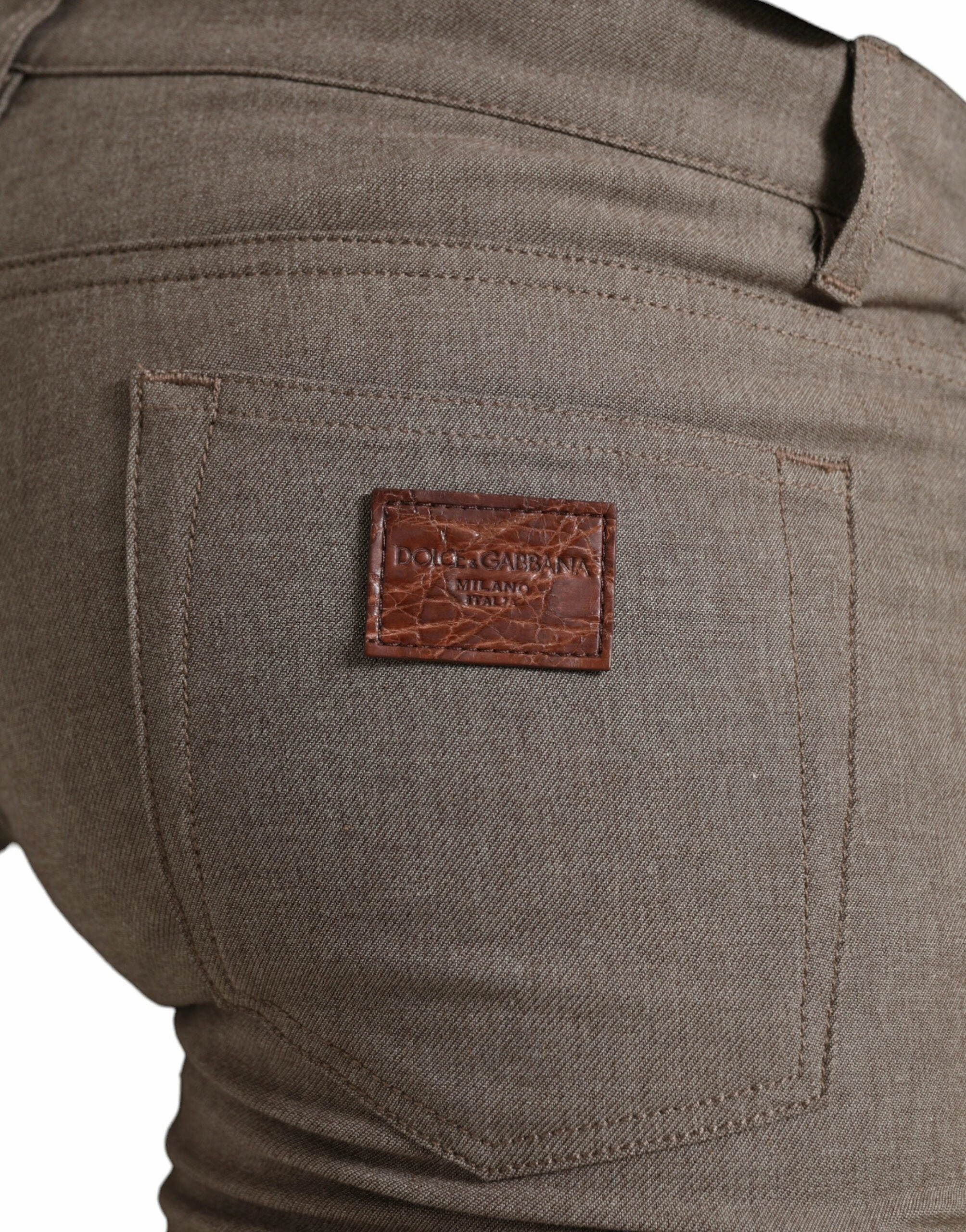 Dolce & Gabbana Elegant Cotton Stretch Skinny Men's Pants
