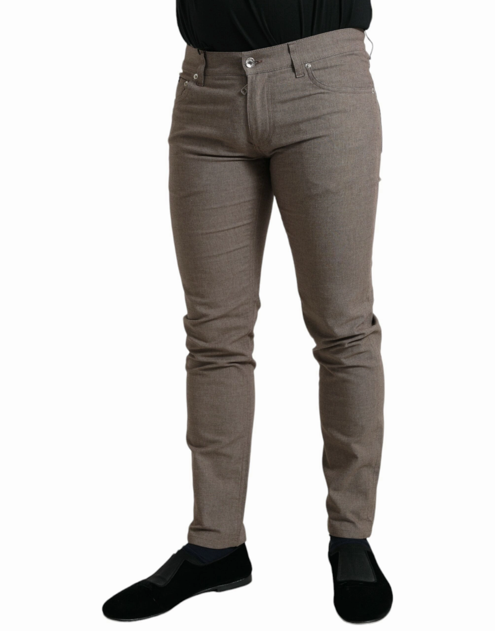 Dolce & Gabbana Elegant Cotton Stretch Skinny Men's Pants
