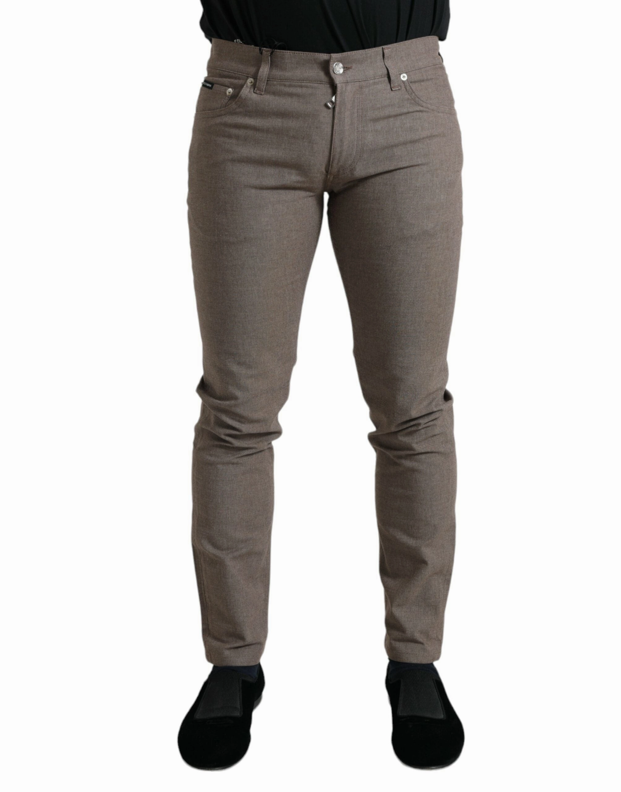 Dolce & Gabbana Elegant Cotton Stretch Skinny Men's Pants