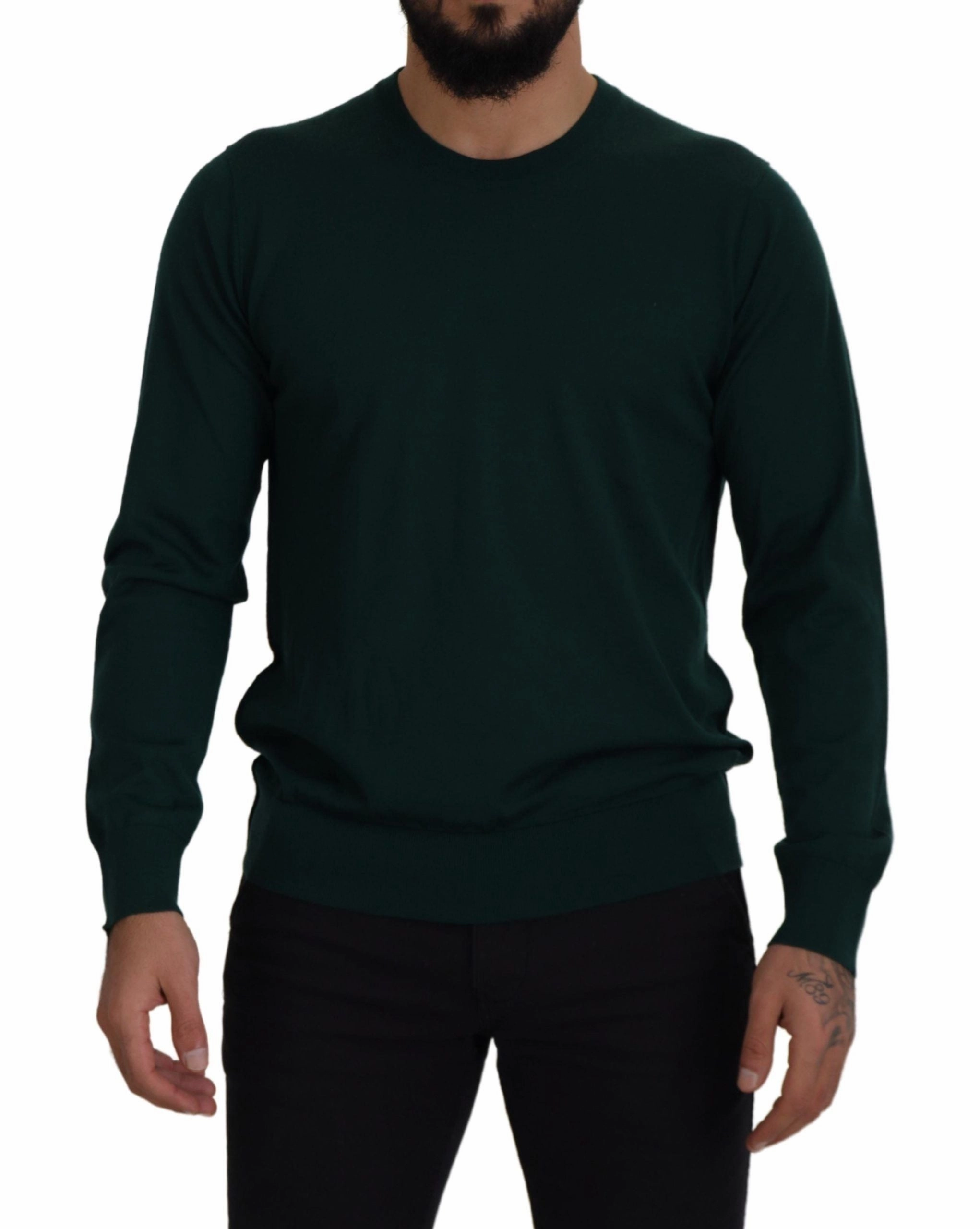 Dolce & Gabbana Elegant Crewneck Cashmere Men's Sweater