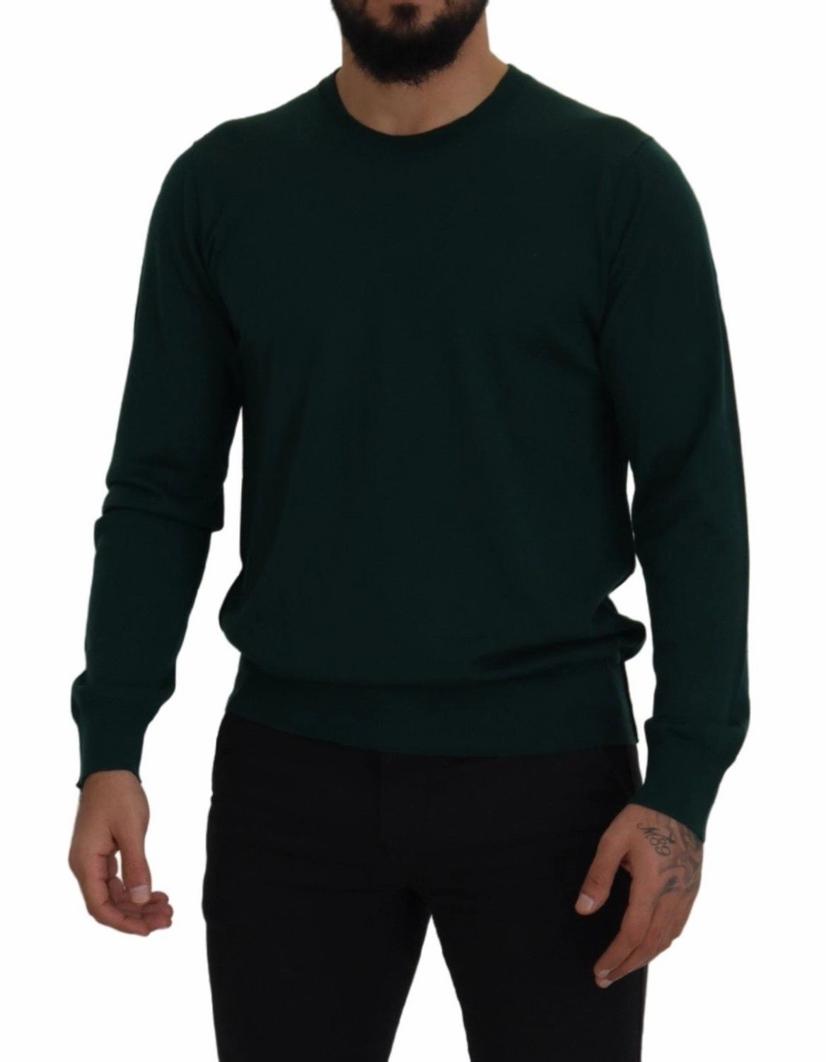 Dolce & Gabbana Elegant Crewneck Cashmere Men's Sweater