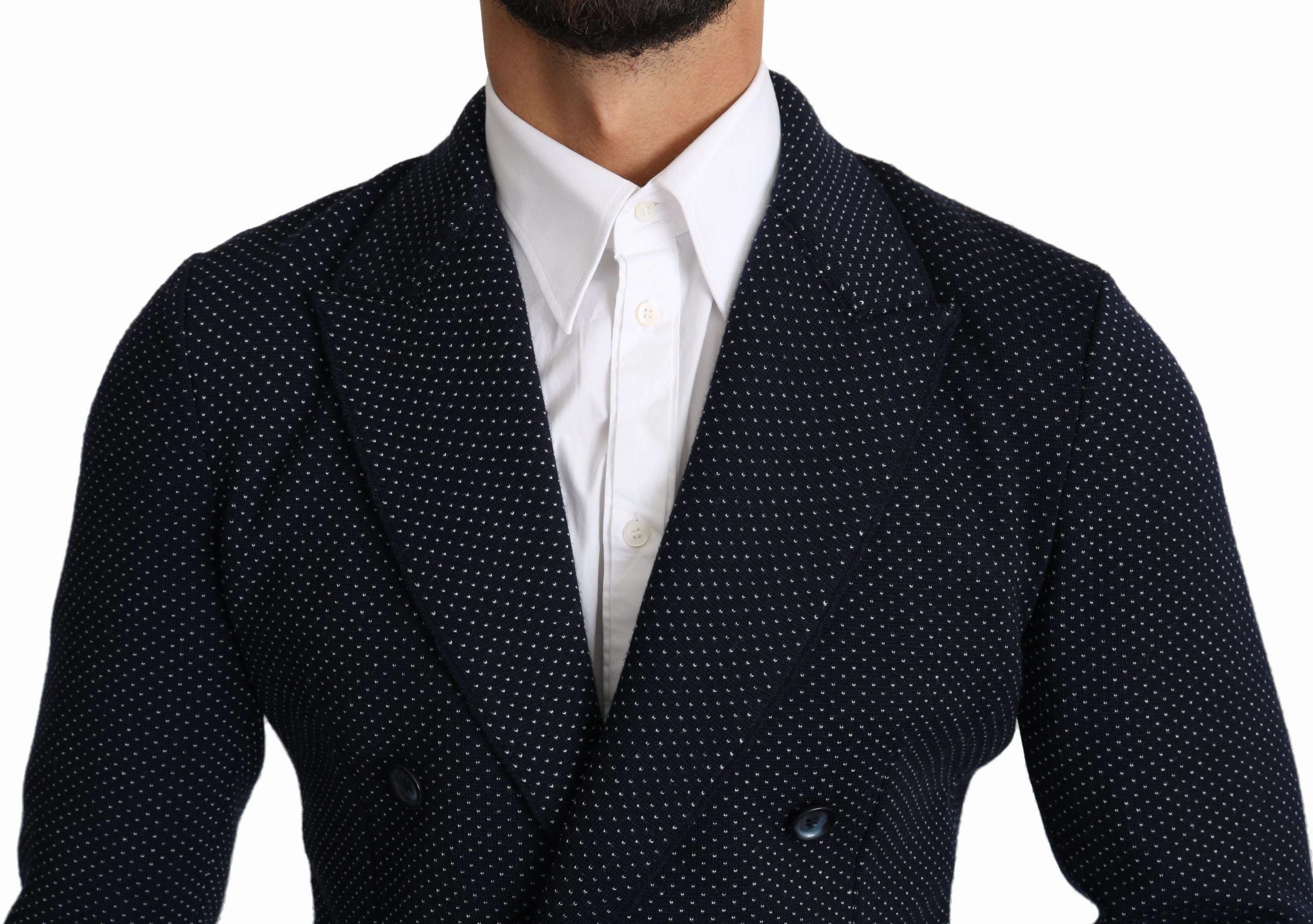 Dolce & Gabbana Elegant  Dotted Slim-Fit Men's Blazer
