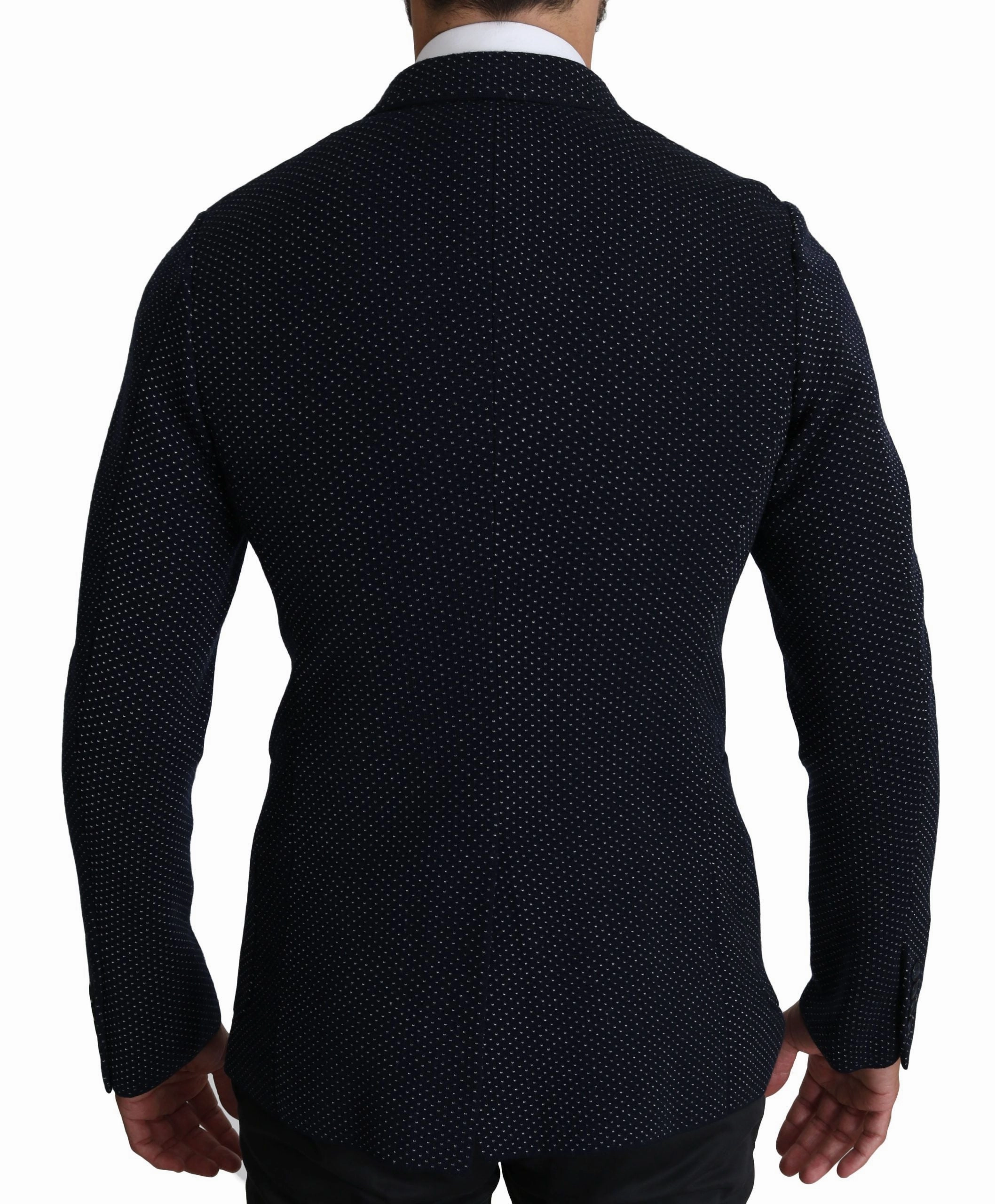 Dolce & Gabbana Elegant  Dotted Slim-Fit Men's Blazer