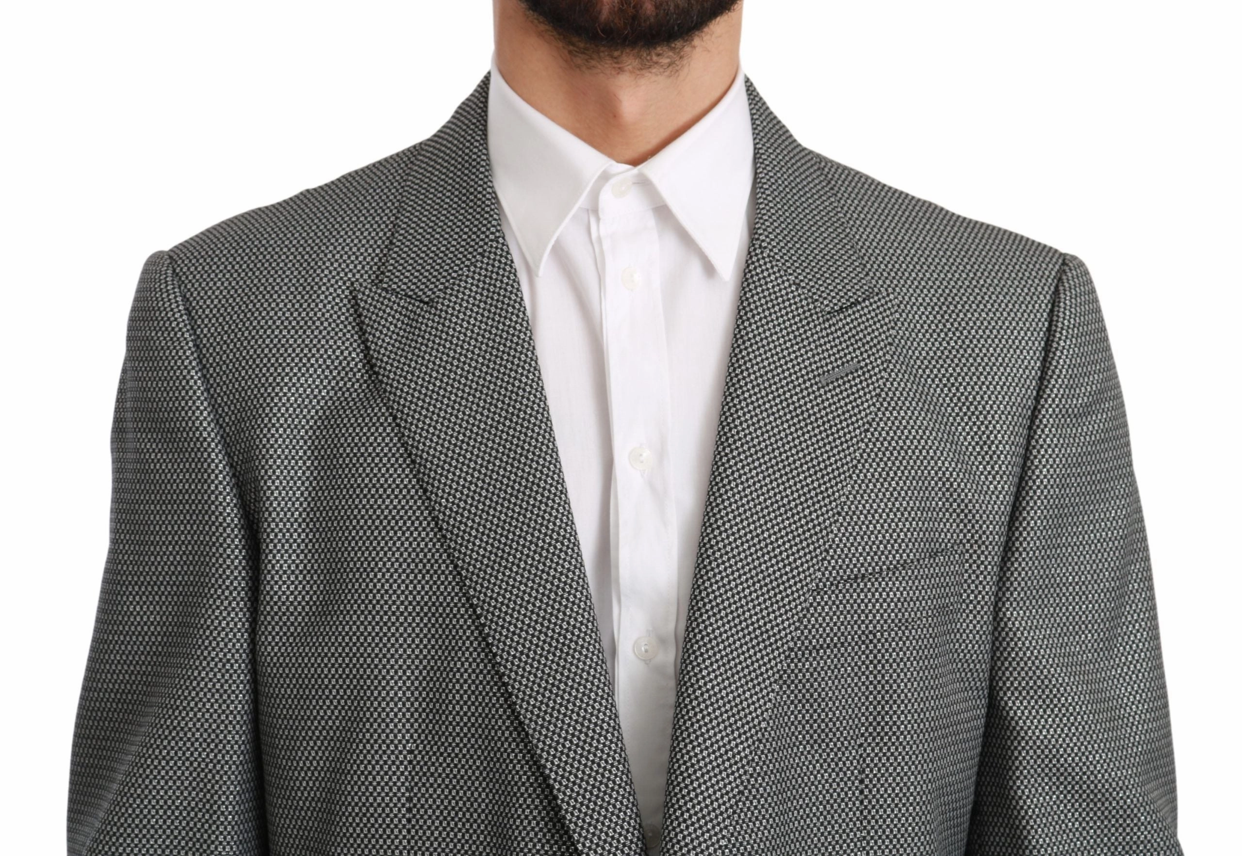 Dolce & Gabbana Elegant Fantasy Pattern Slim Fit Men's Blazer