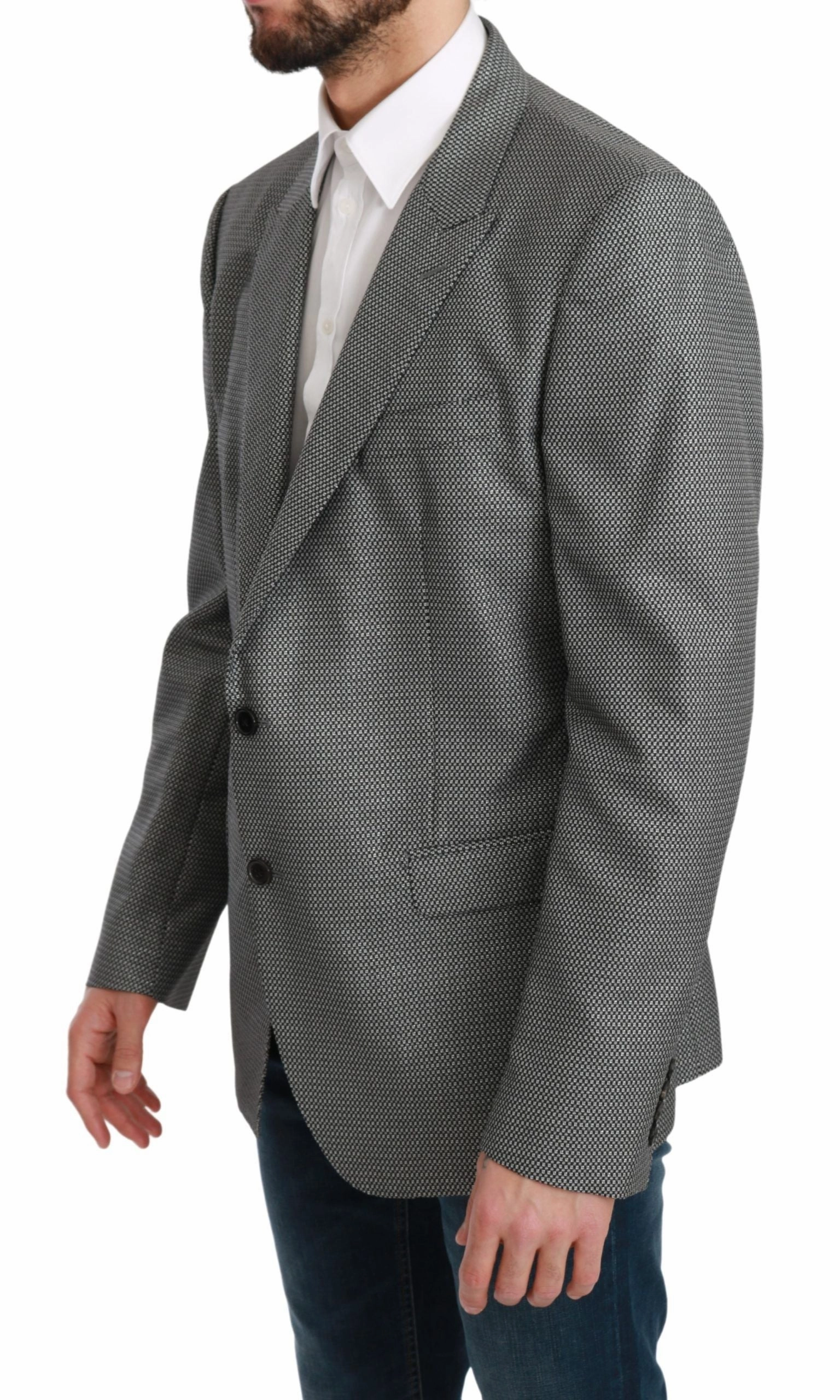 Dolce & Gabbana Elegant Fantasy Pattern Slim Fit Men's Blazer