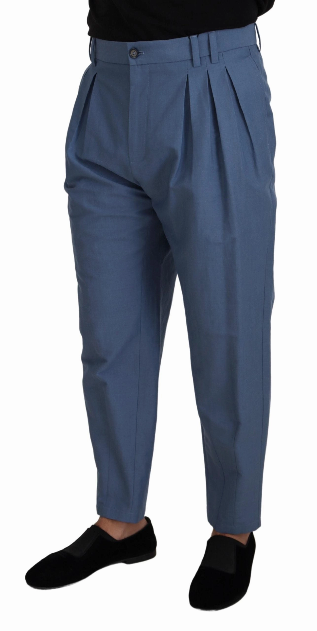 Dolce & Gabbana Elegant Linen-Cotton Men's Pants