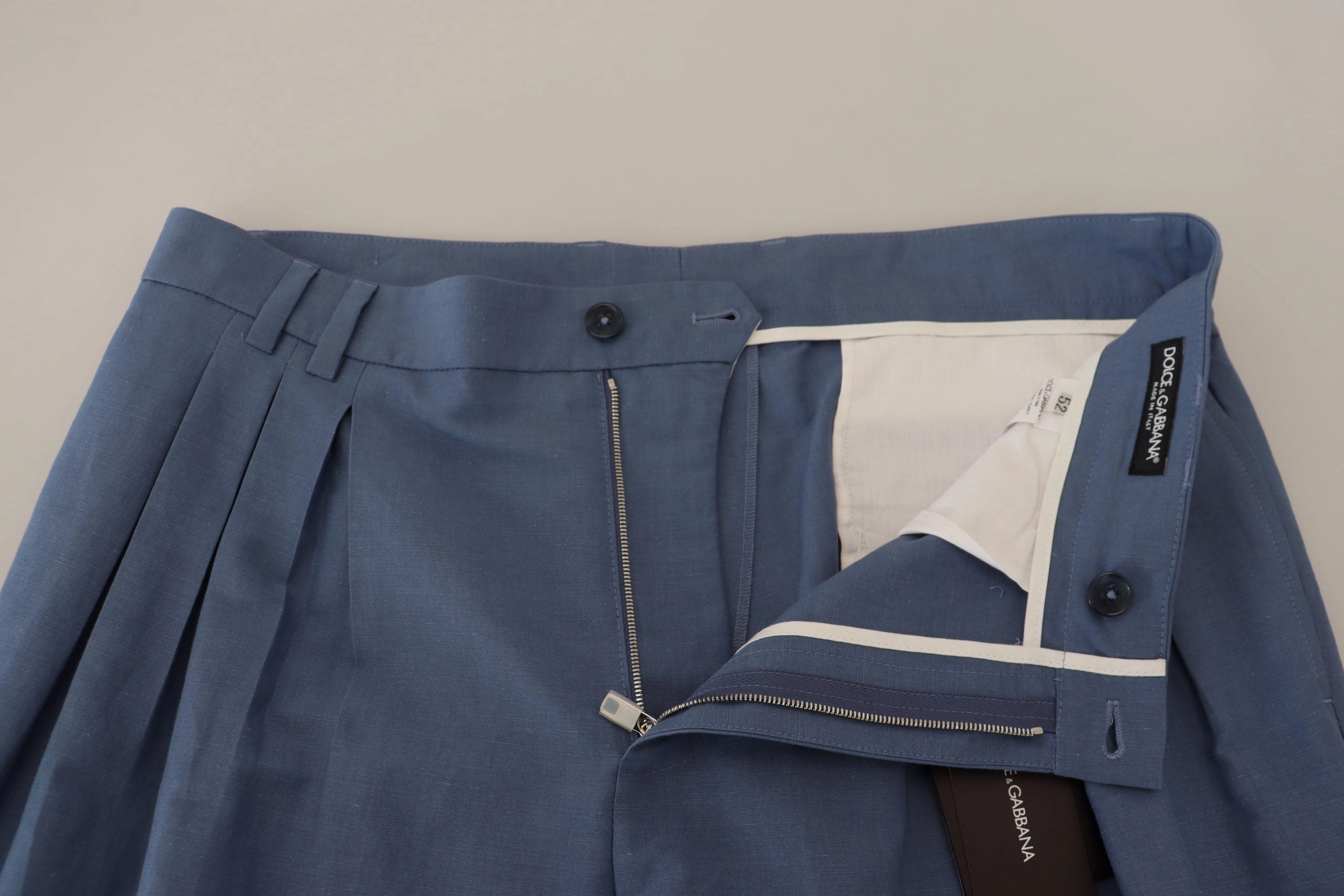 Dolce & Gabbana Elegant Linen-Cotton Men's Pants