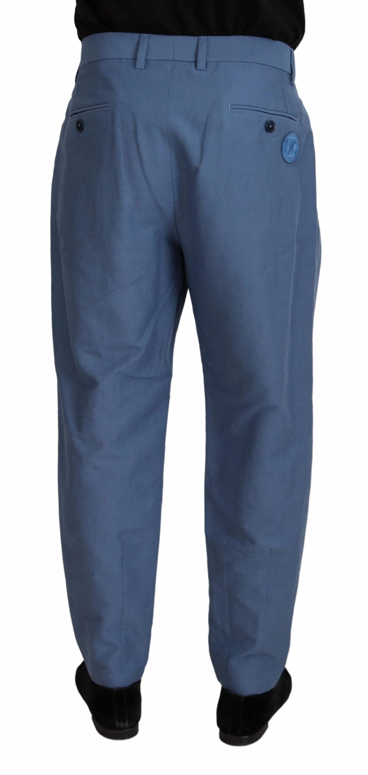 Dolce & Gabbana Elegant Linen-Cotton Men's Pants