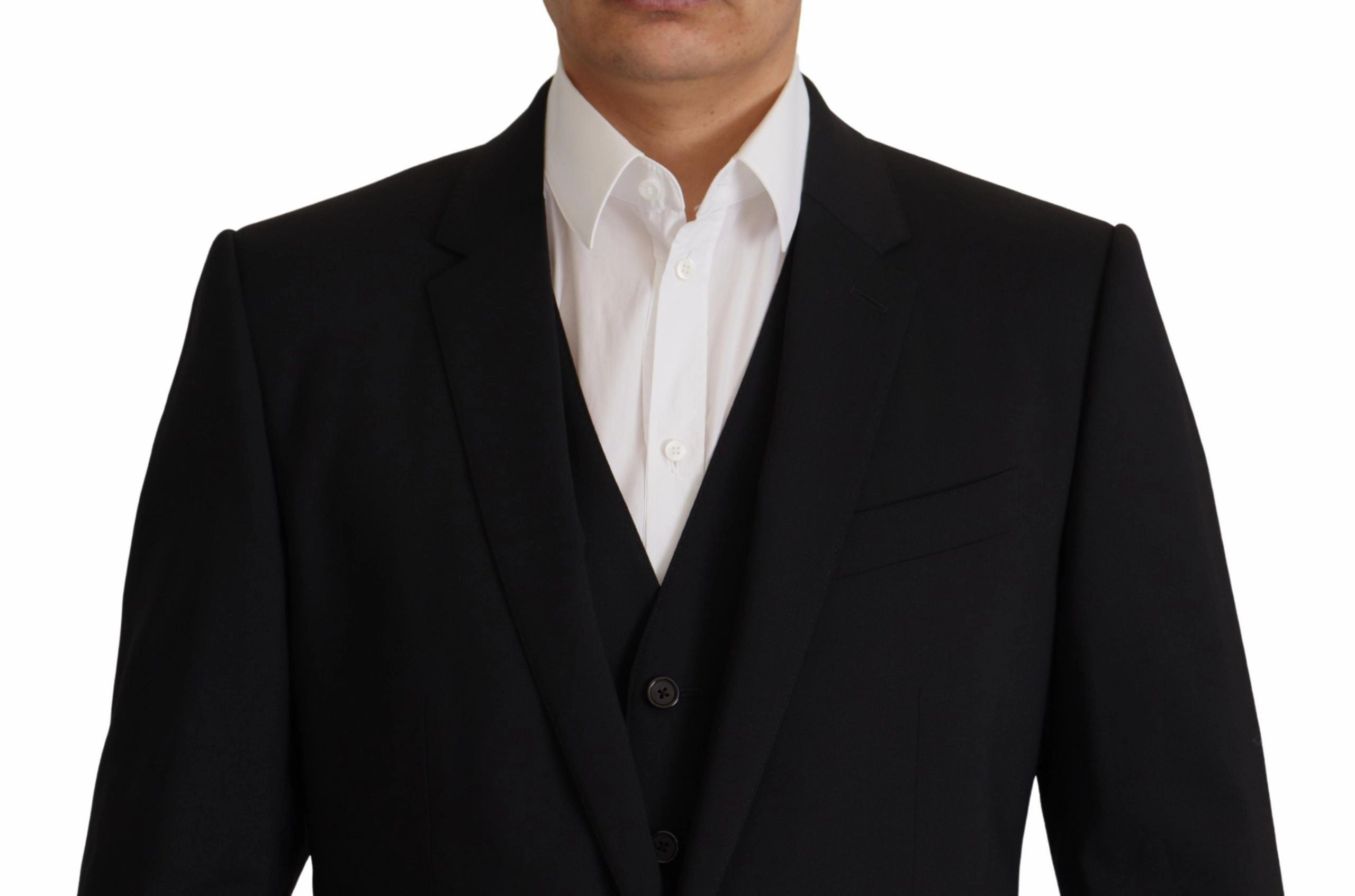Dolce & Gabbana Elegant Martini Blazer and Vest Men's Ensemble