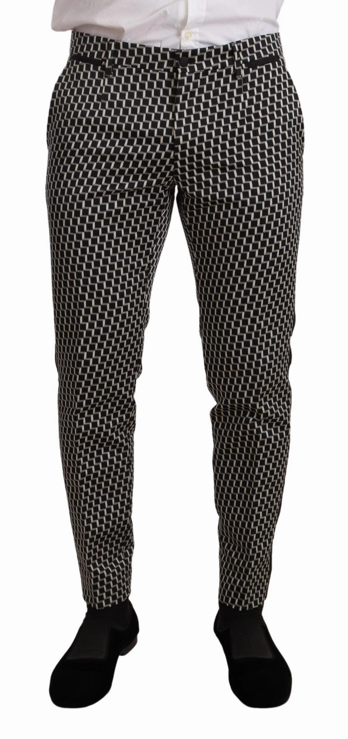 Dolce & Gabbana Elegant Martini Check Three-Piece Men's Suit