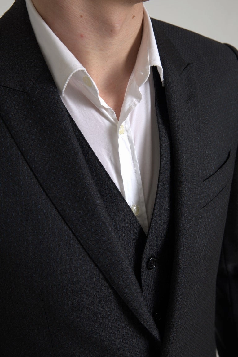 Dolce & Gabbana Elegant Martini Slim Fit 3-Piece Men's Suit