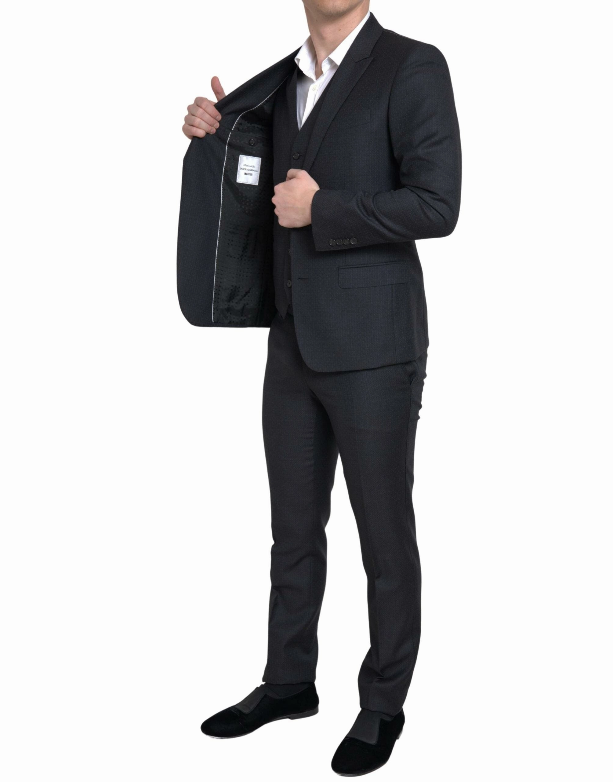 Dolce & Gabbana Elegant Martini Slim Fit 3-Piece Men's Suit