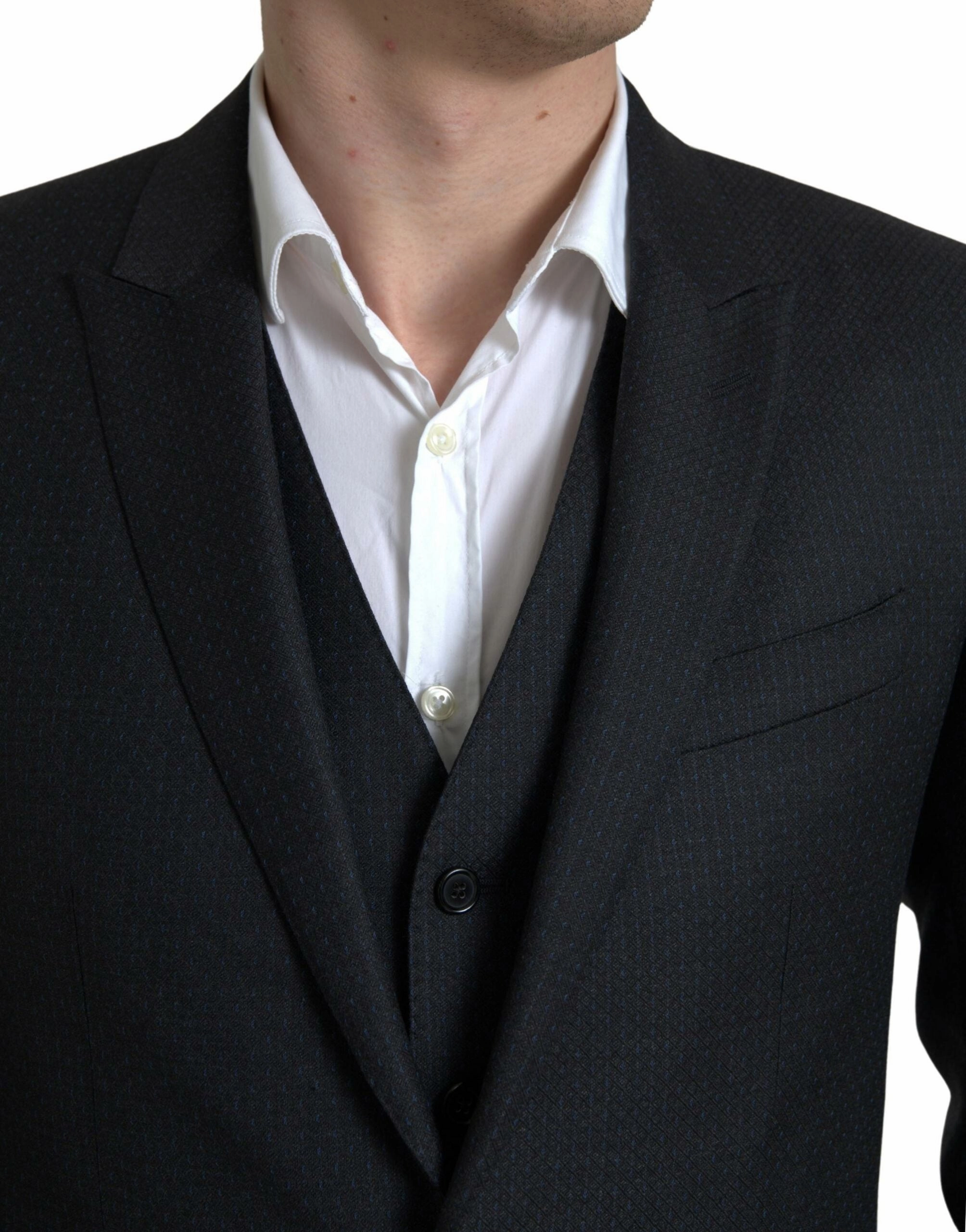 Dolce & Gabbana Elegant Martini Slim Fit 3-Piece Men's Suit