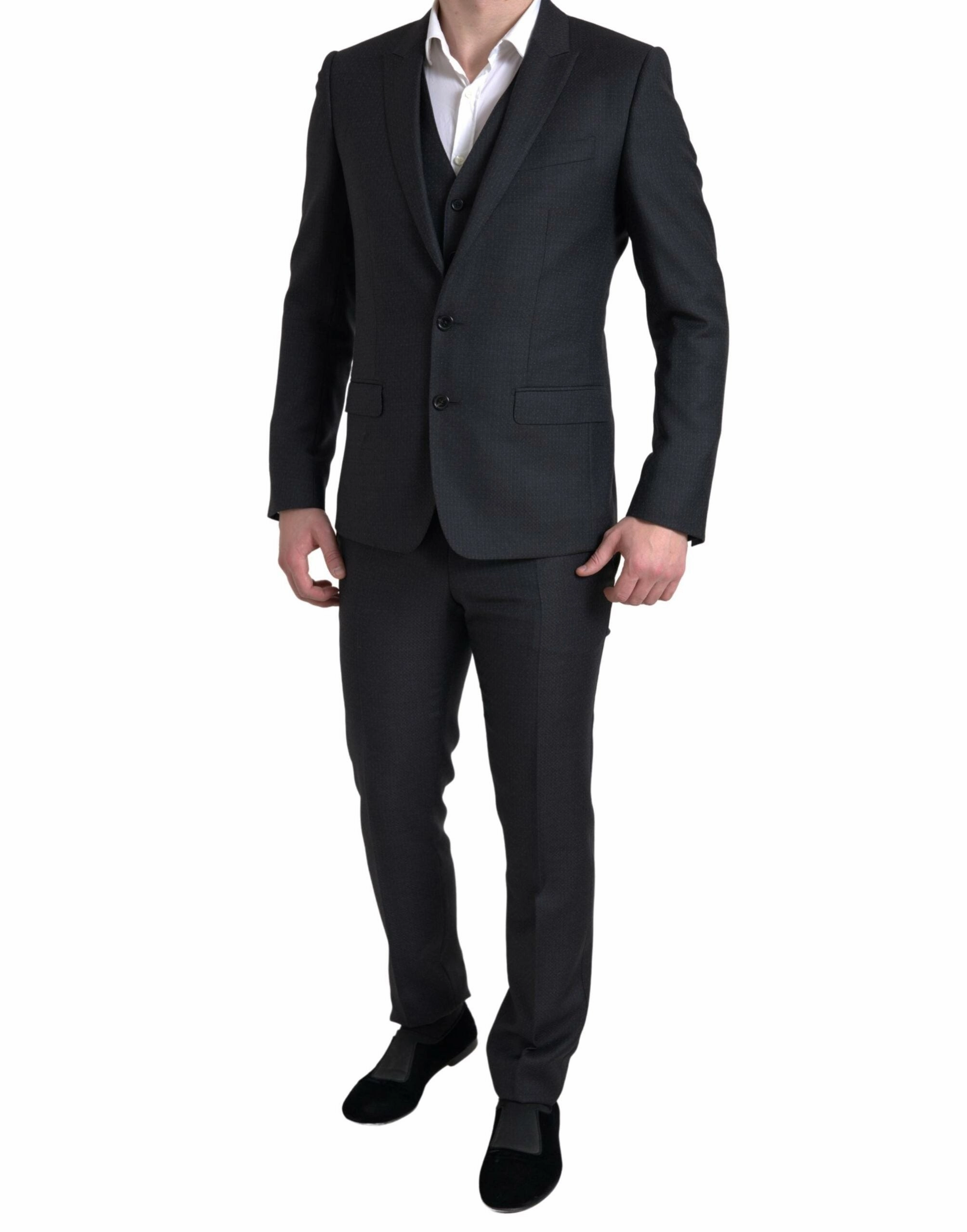 Dolce & Gabbana Elegant Martini Slim Fit 3-Piece Men's Suit