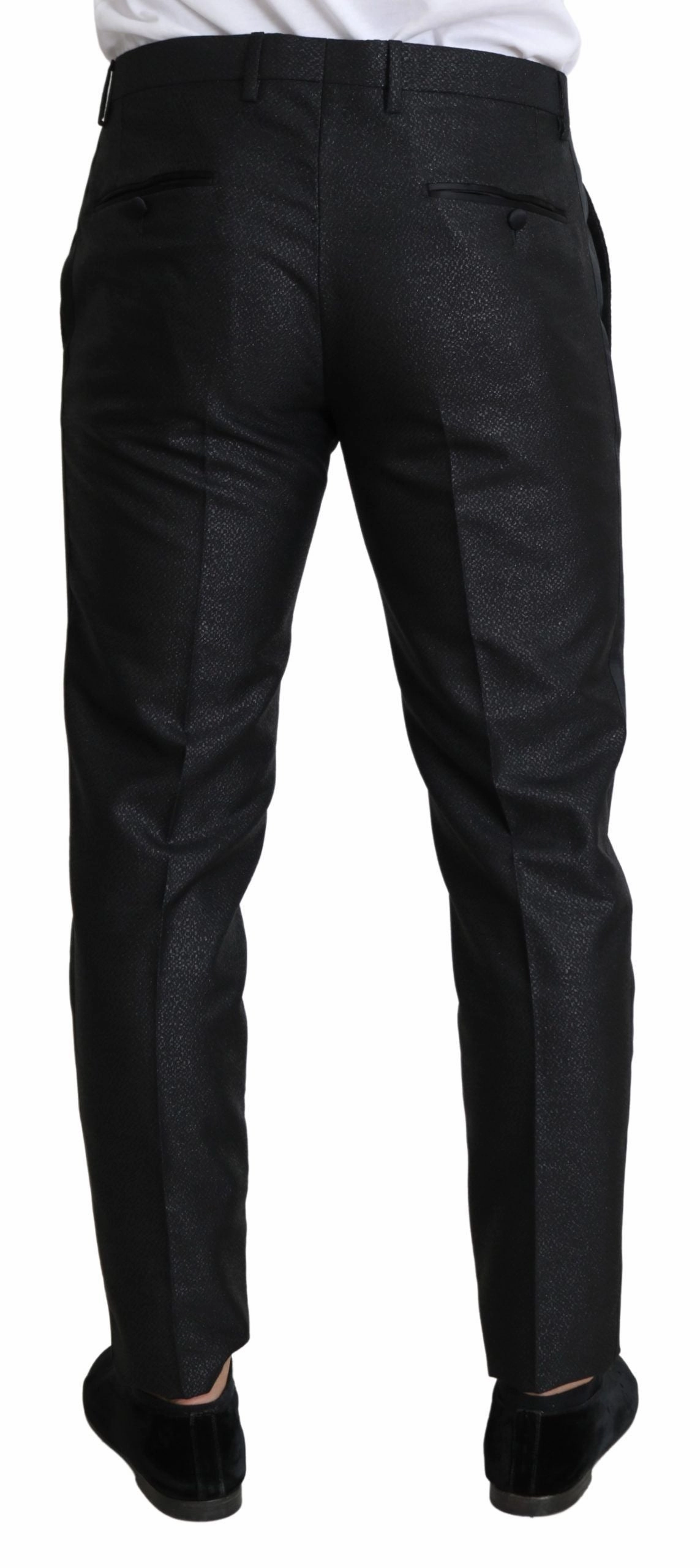 Dolce & Gabbana Elegant Metallic Dress Men's Pants
