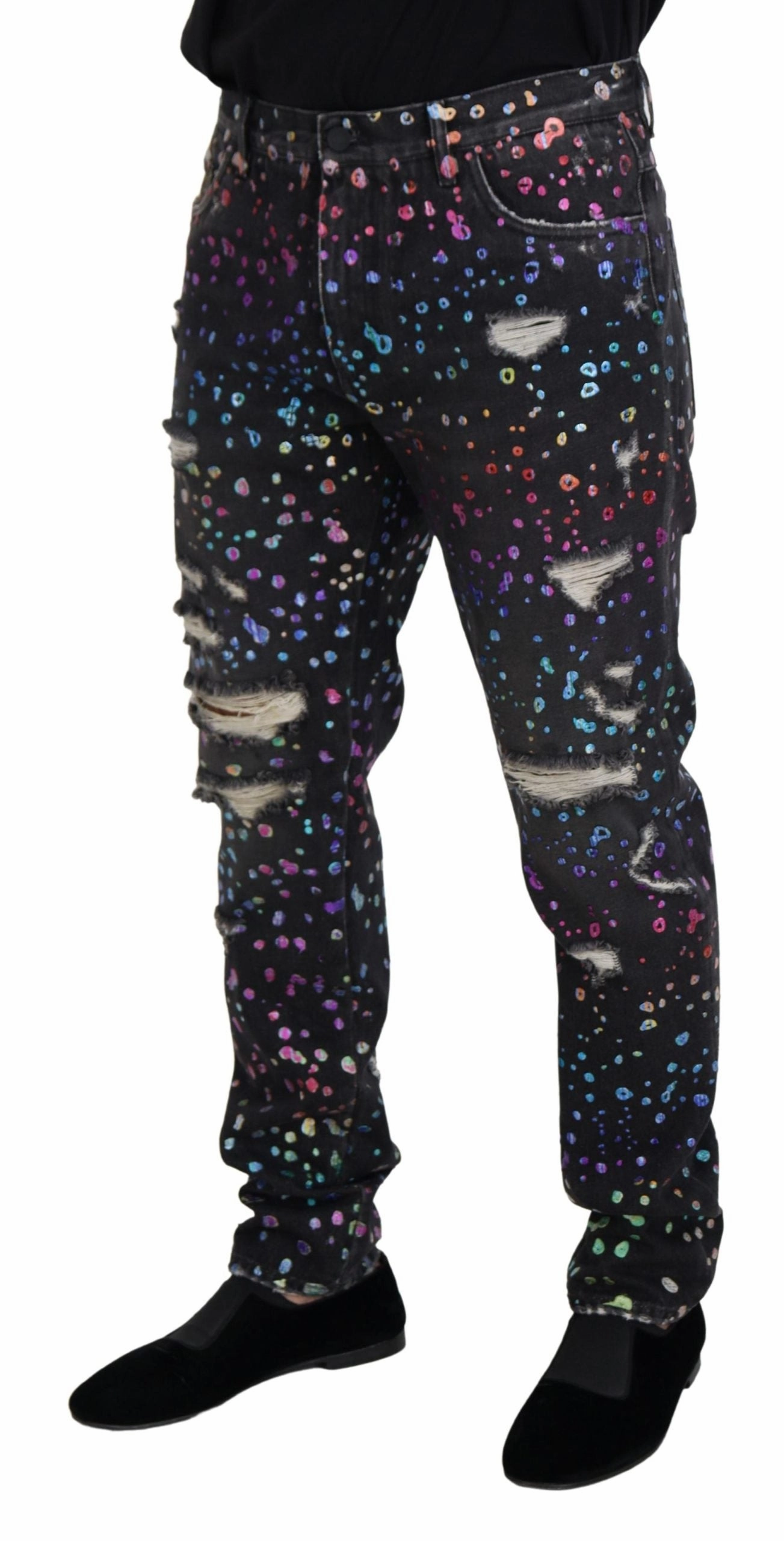 Dolce & Gabbana Elegant multi Printed blue Men's Pants