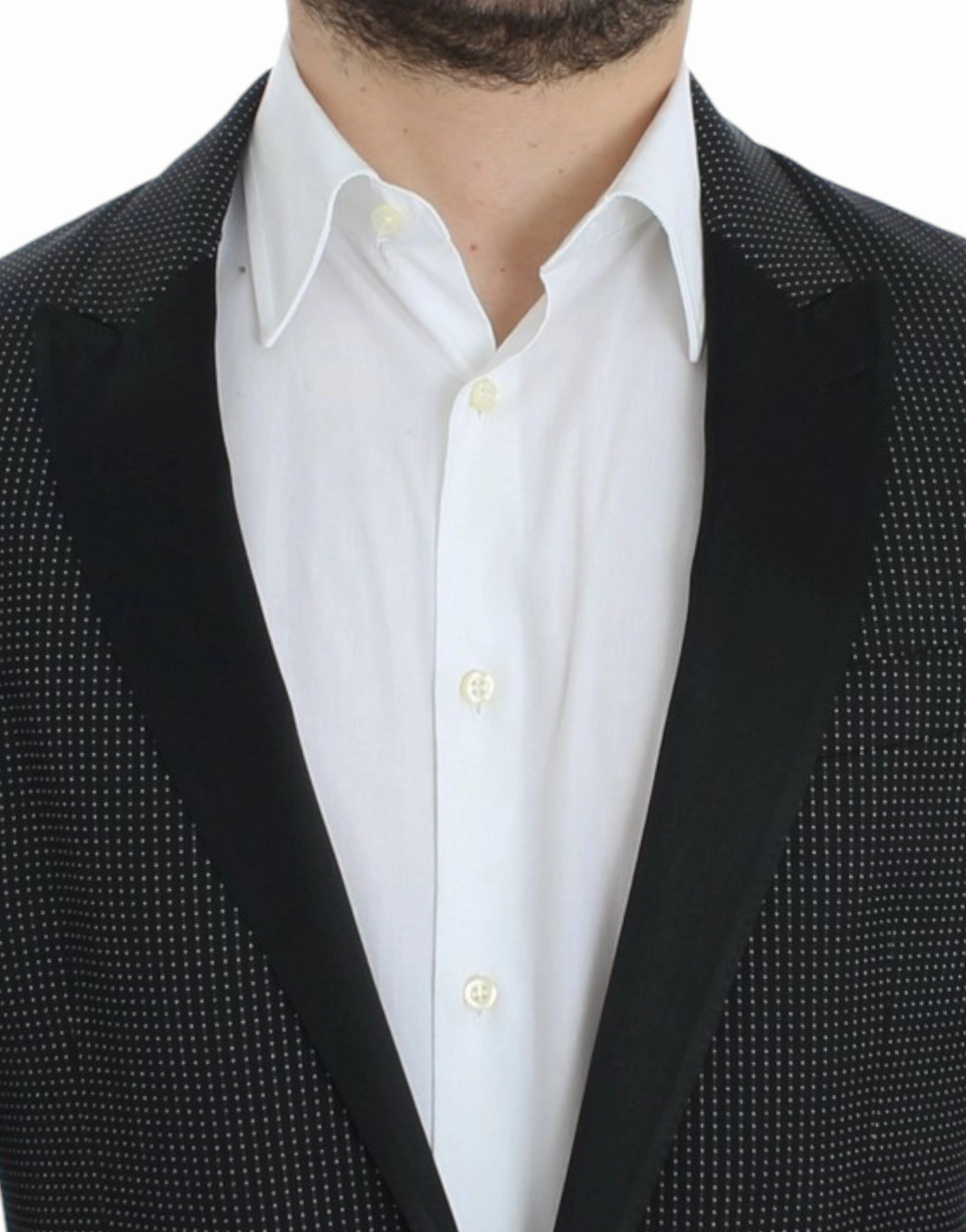 Dolce & Gabbana Elegant Polka Dotted Slim Fit Men's Blazer