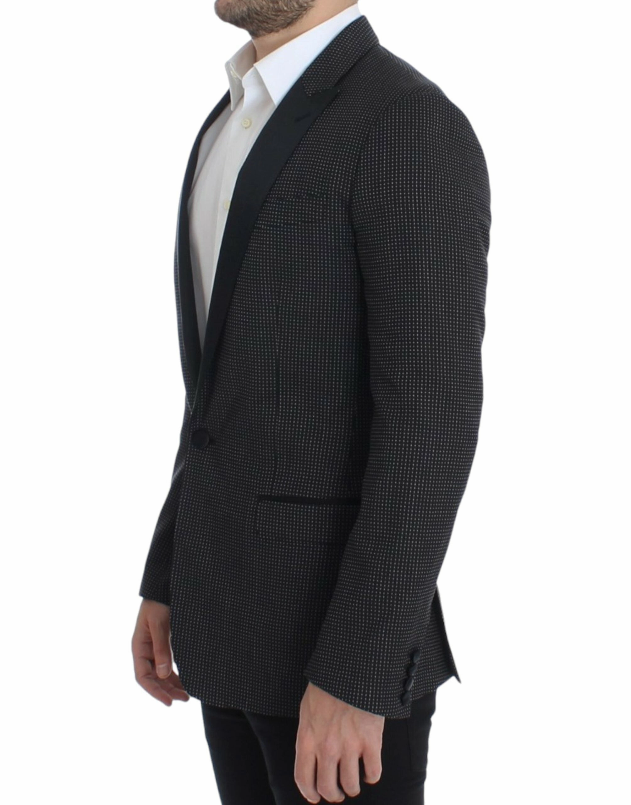 Dolce & Gabbana Elegant Polka Dotted Slim Fit Men's Blazer