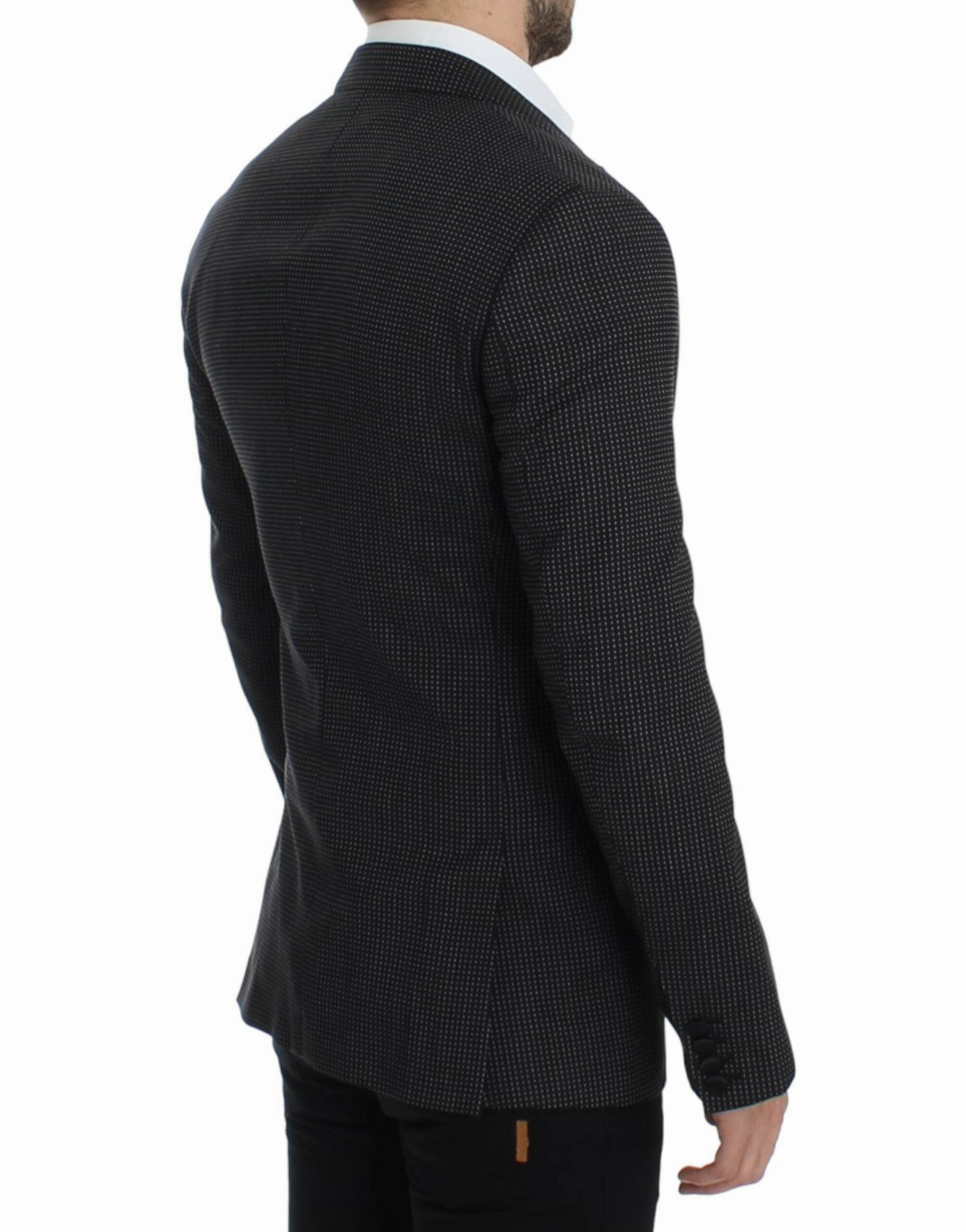 Dolce & Gabbana Elegant Polka Dotted Slim Fit Men's Blazer