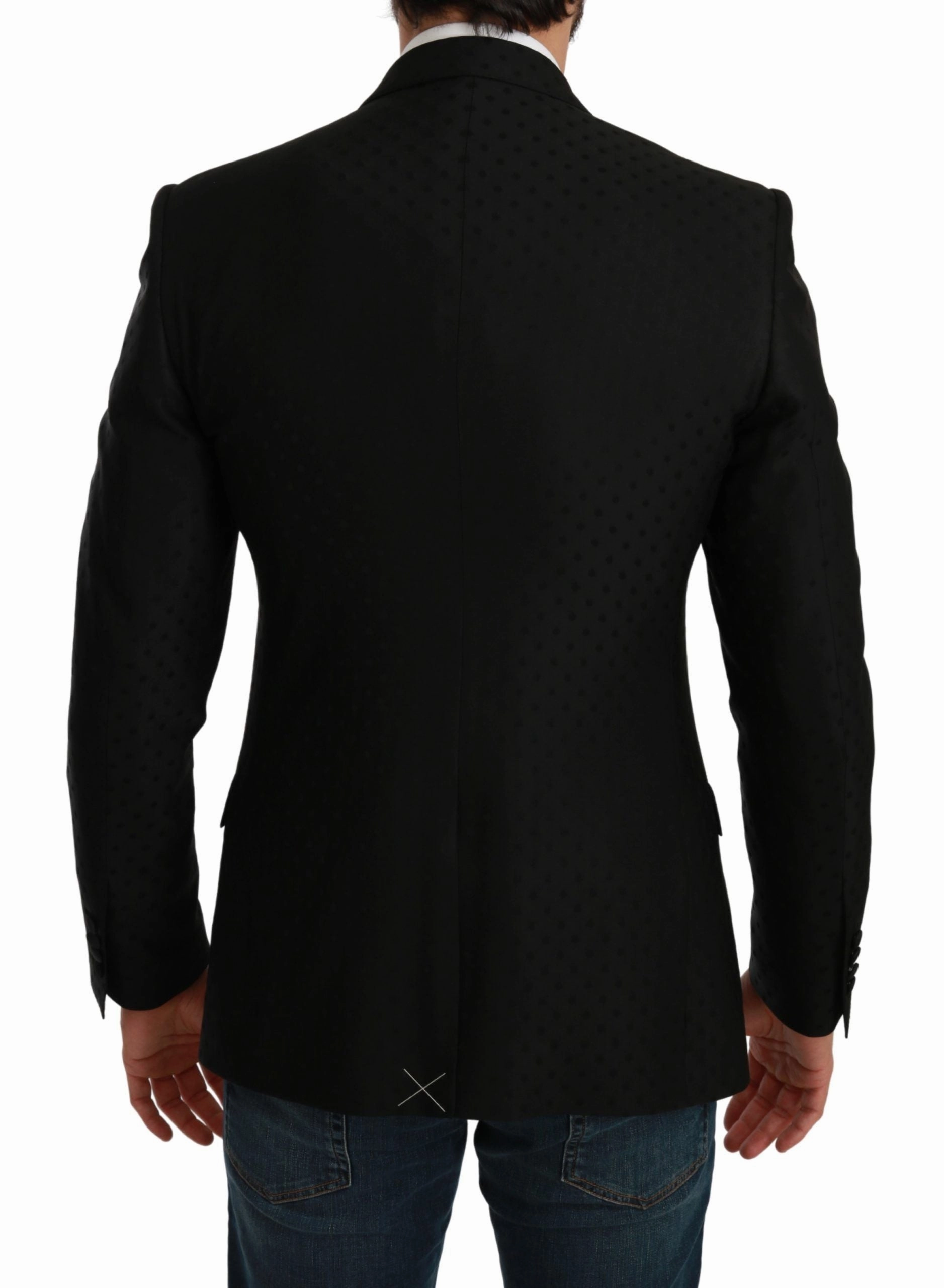 Dolce & Gabbana Elegant Polka Dotted Wool Blend Men's Blazer