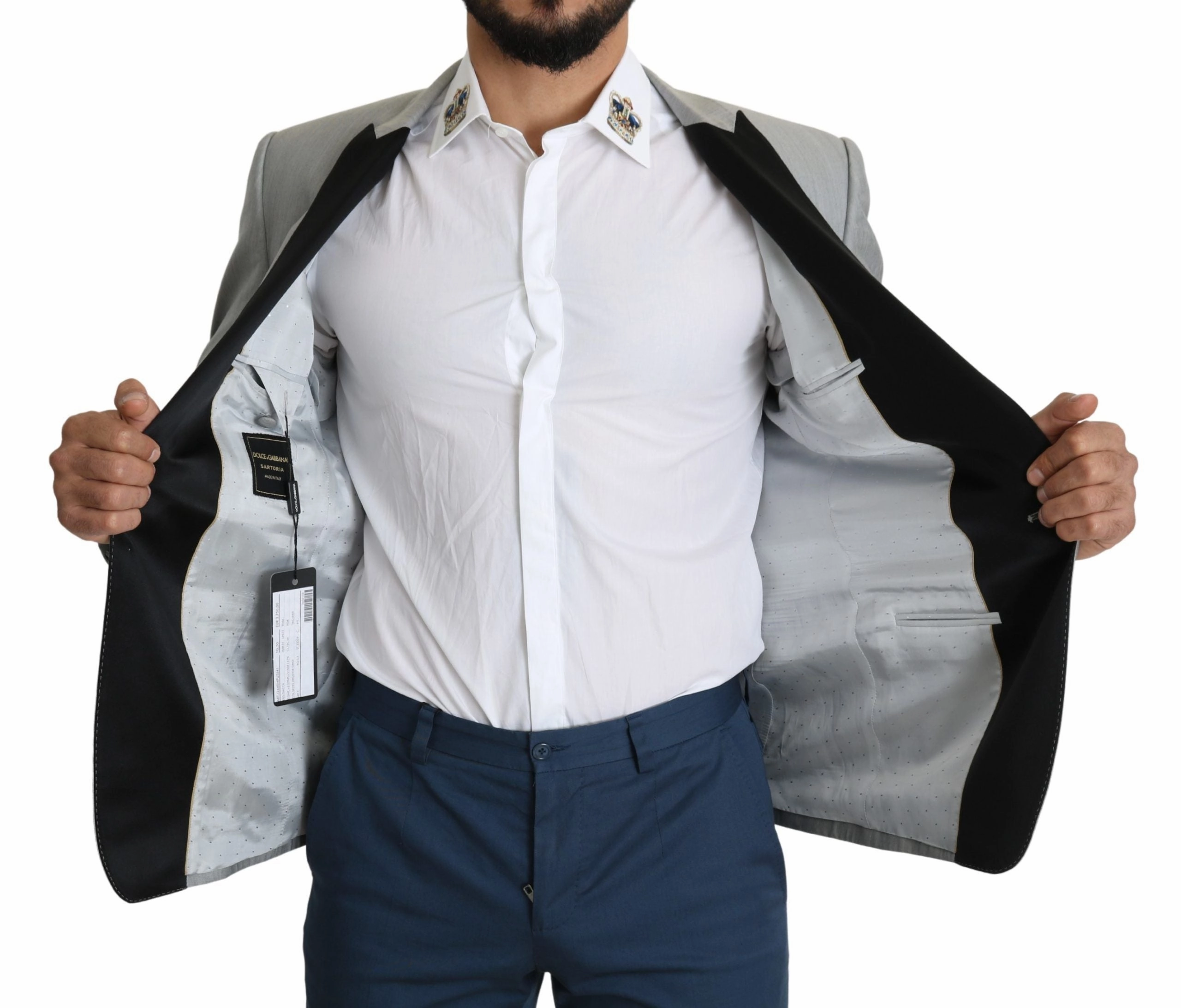 Dolce & Gabbana Elegant Silk Blend  Men's Blazer