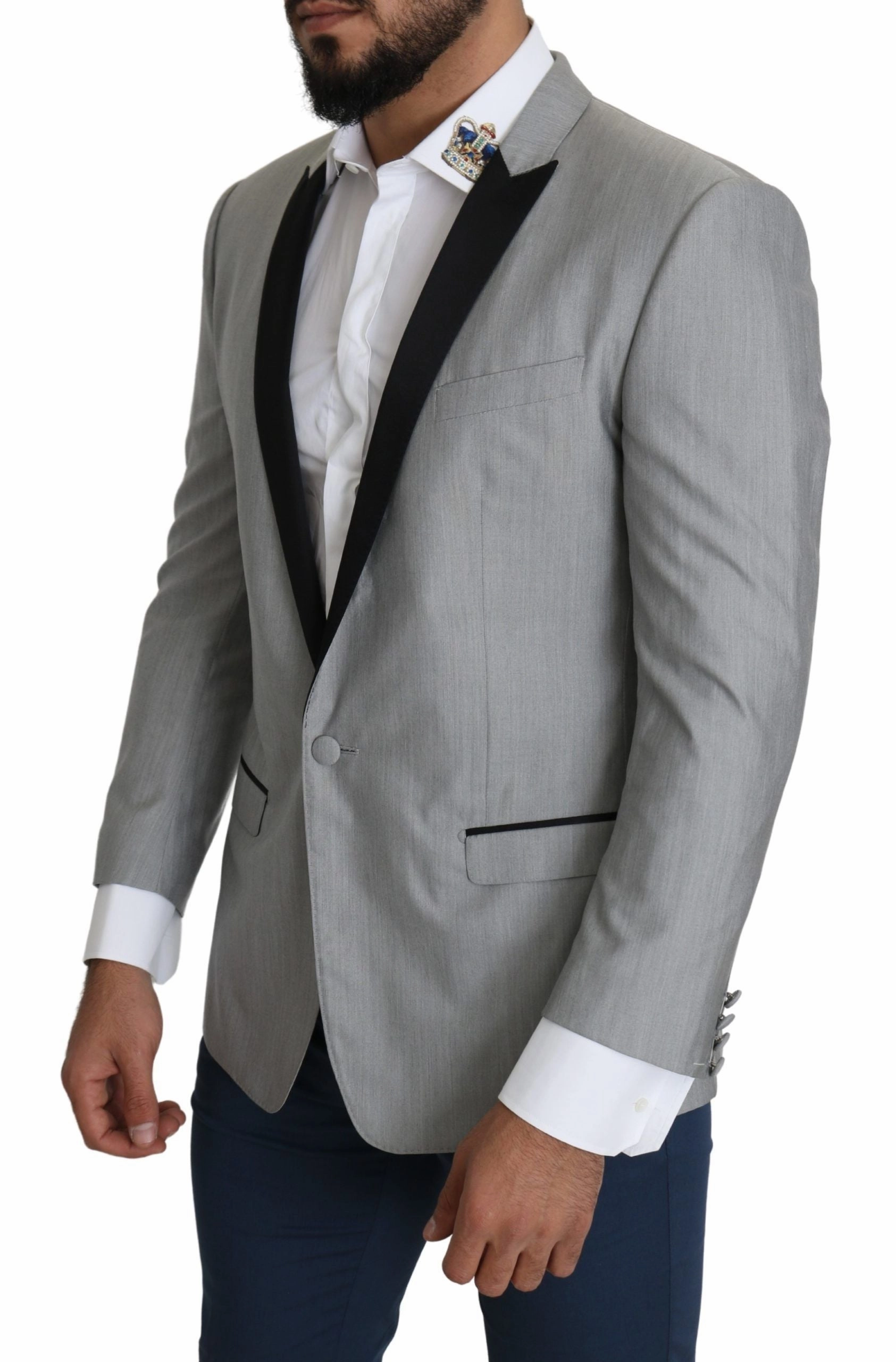 Dolce & Gabbana Elegant Silk Blend  Men's Blazer