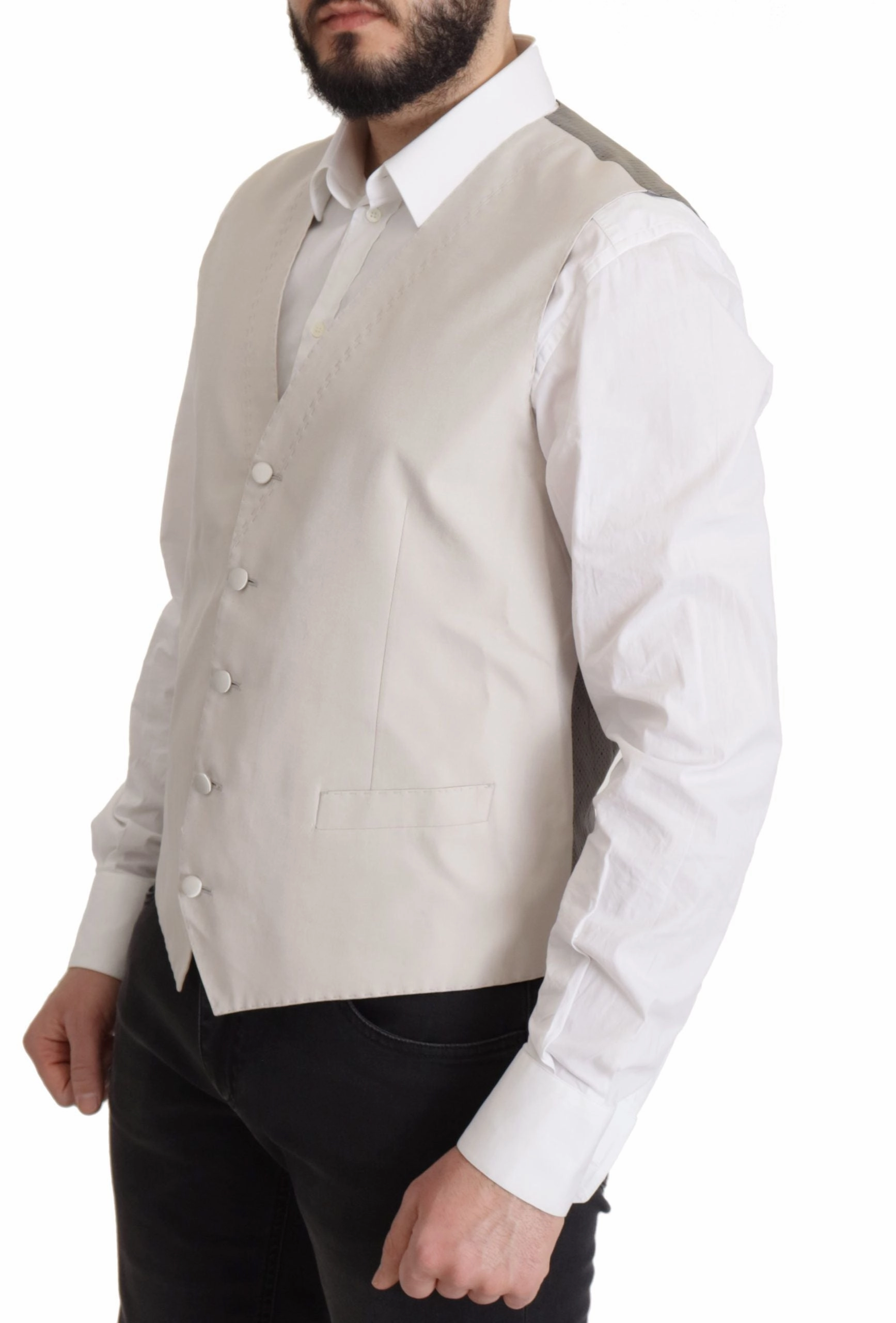 Dolce & Gabbana Elegant  Silk Blend Suit Jacket Men's Set