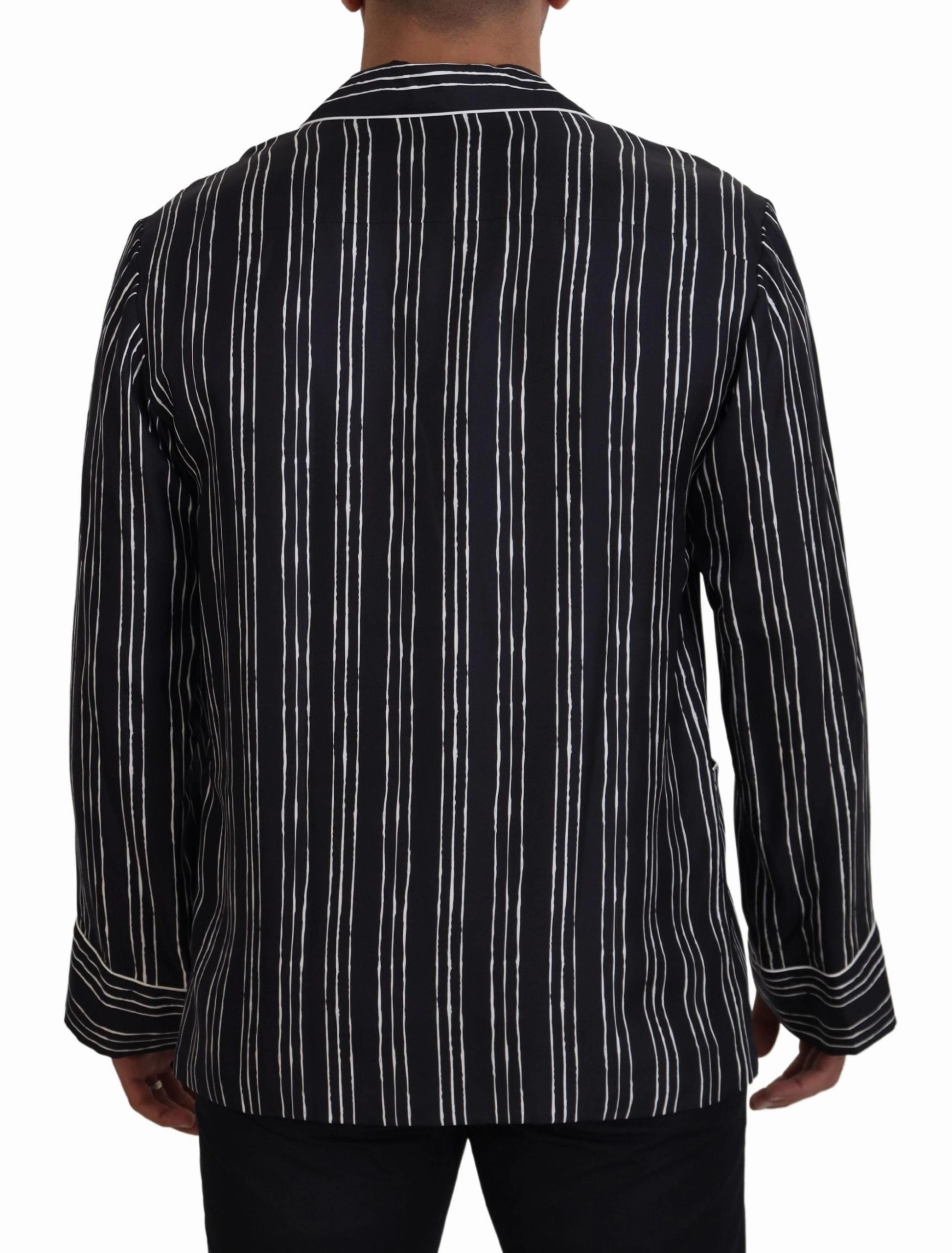 Dolce & Gabbana Elegant Silk Pajama Top Lounge Men's Jacket