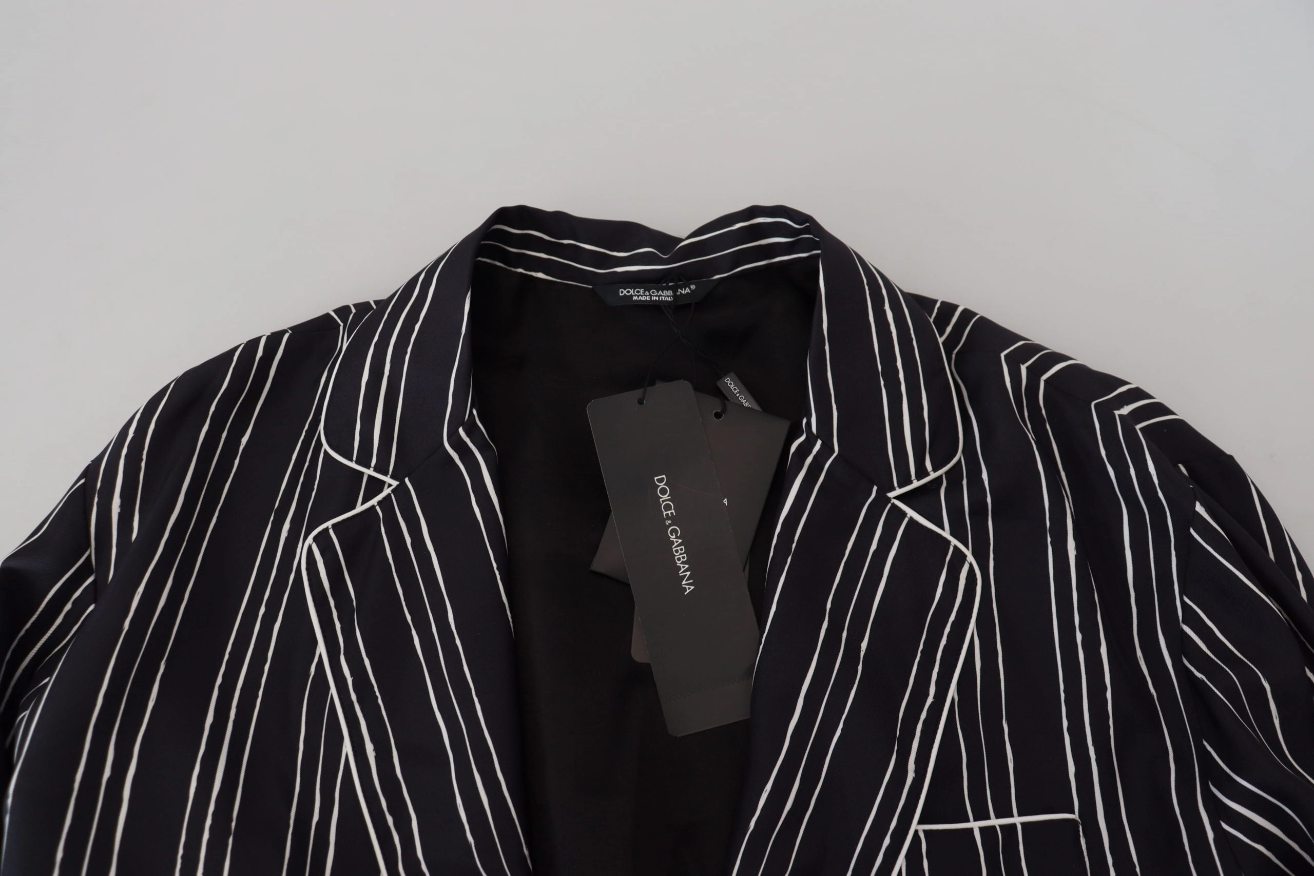 Dolce & Gabbana Elegant Silk Pajama Top Lounge Men's Jacket
