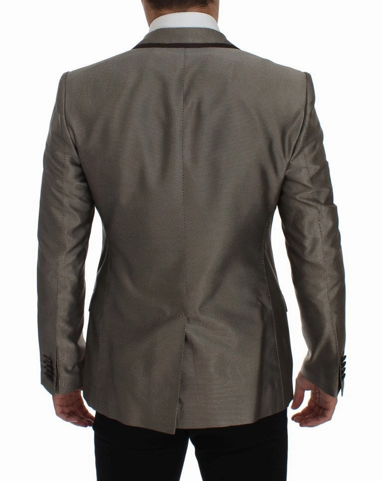 Dolce & Gabbana Elegant Silk Two-Button Slim Men's Blazer