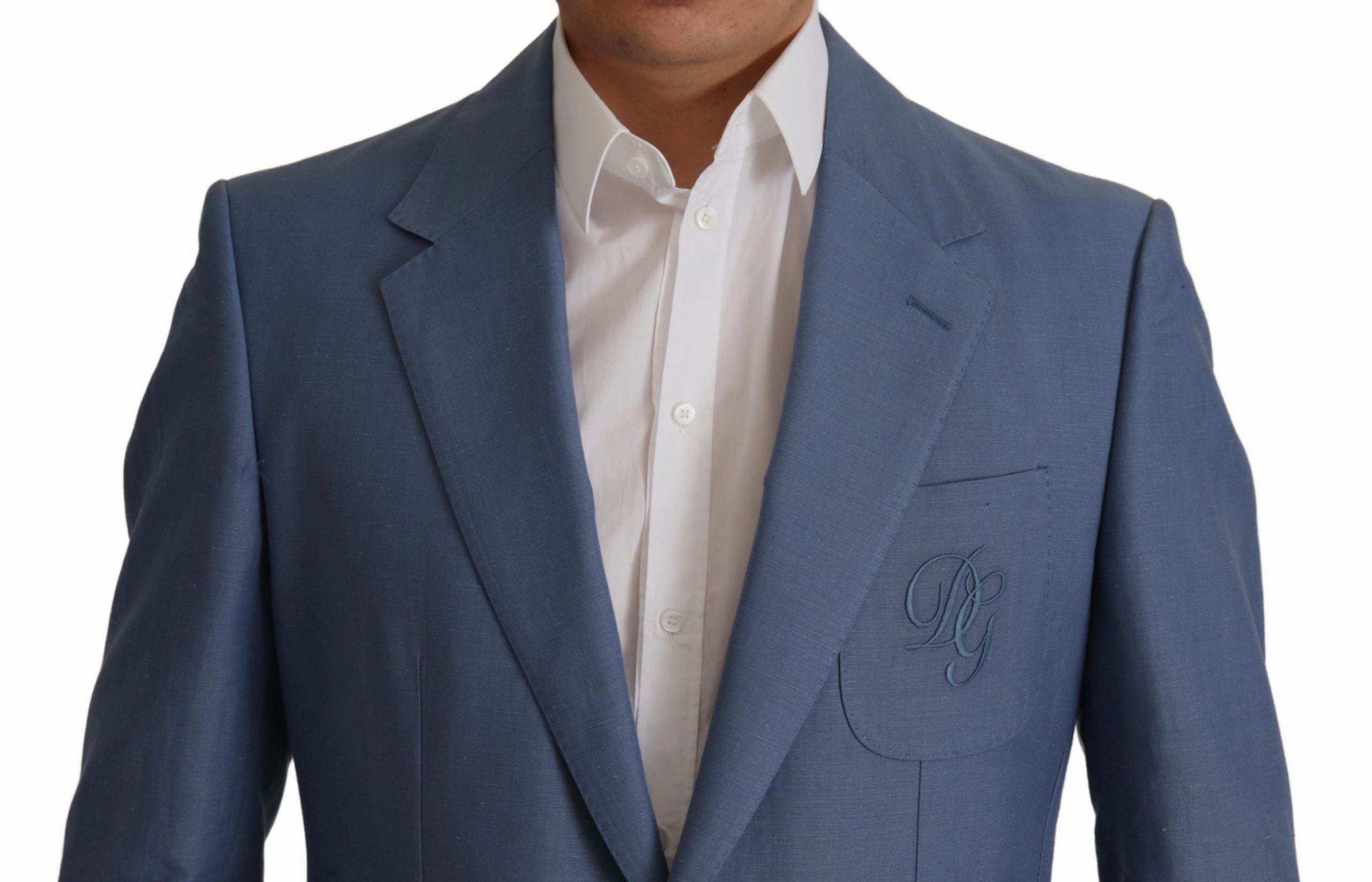 Dolce & Gabbana Elegant Single Breasted Linen Men's Jacket